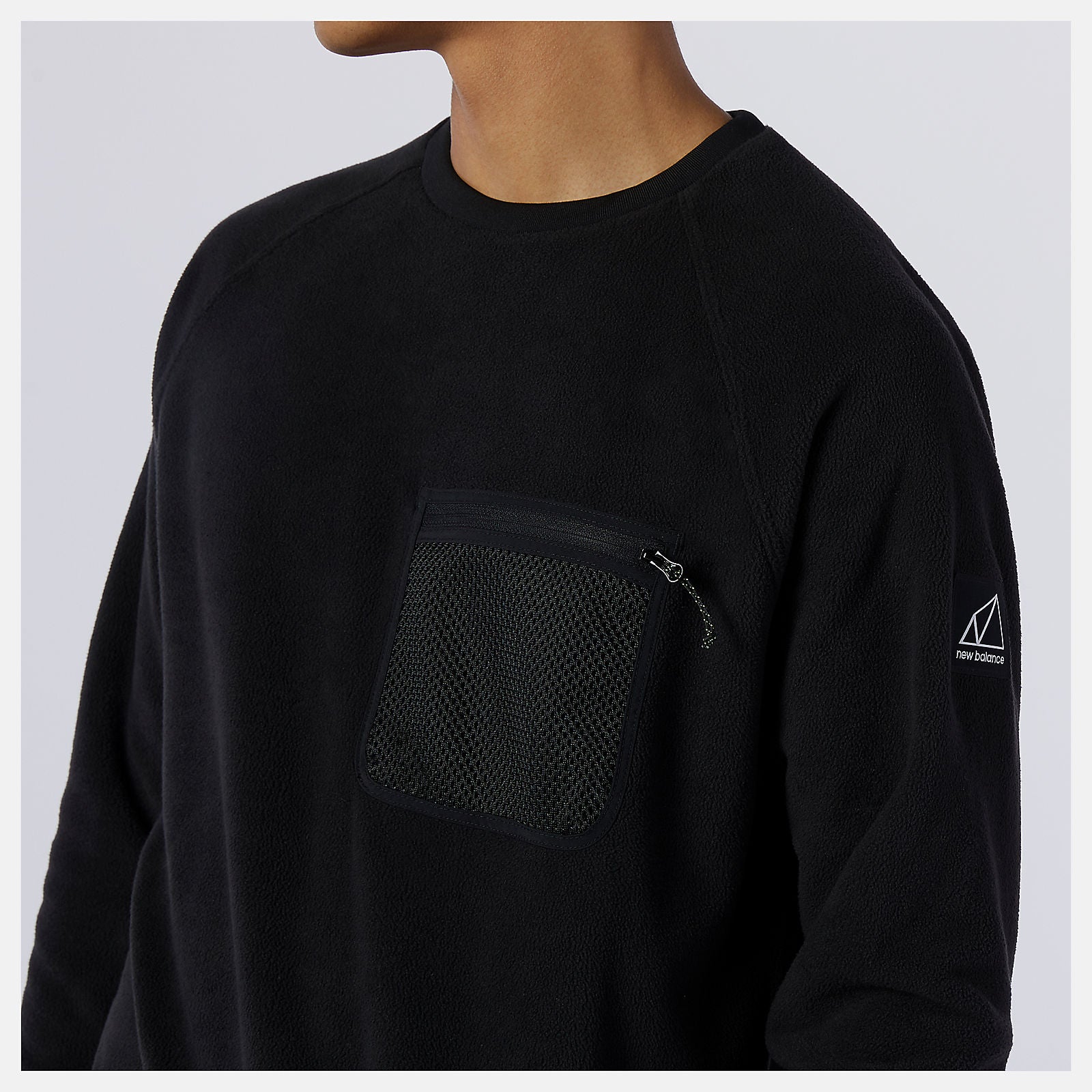 Black NB All Terrain Pocket Crew New Balance Clothing