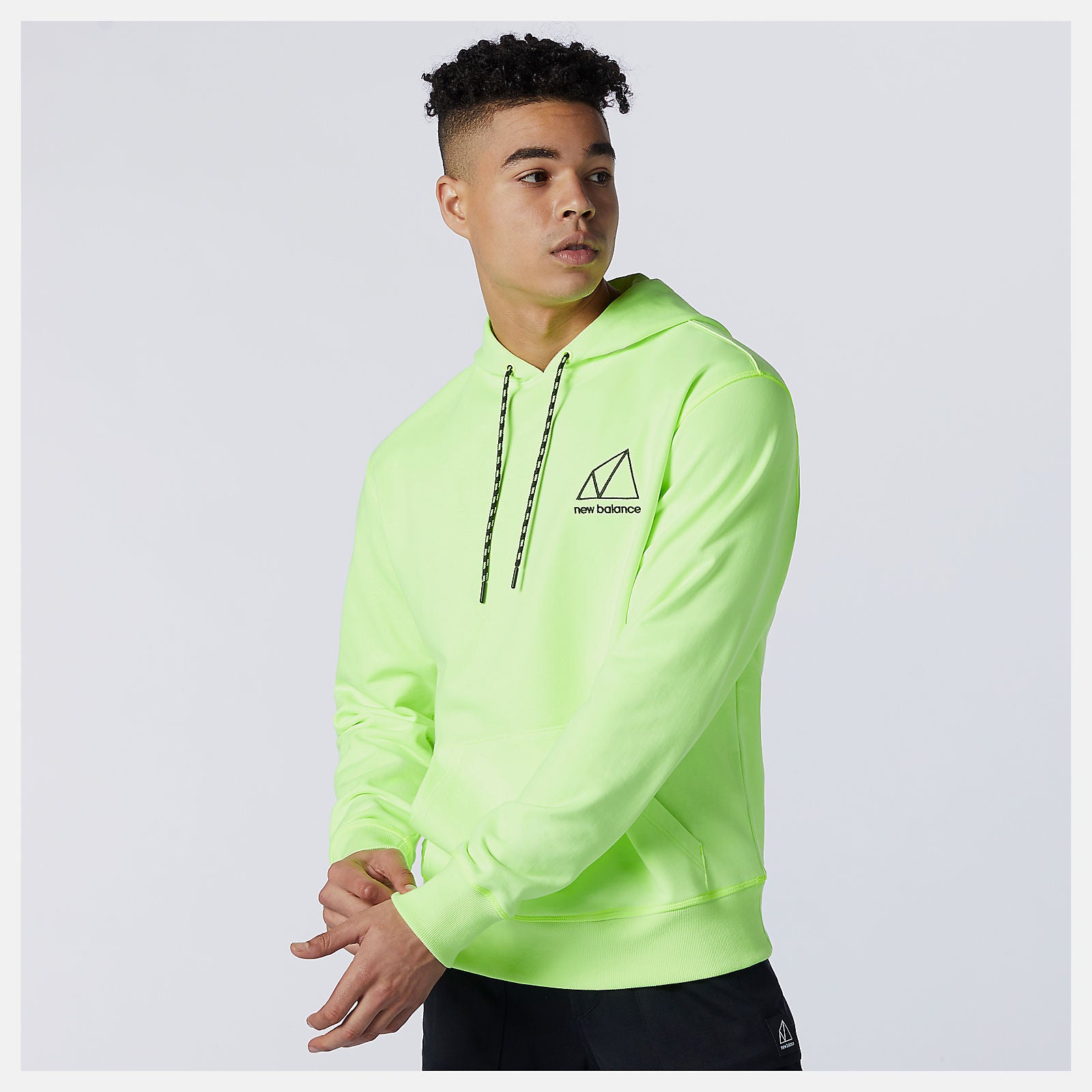 Bleached Lime Glo NB All Terrain Hoodie New Balance Clothing
