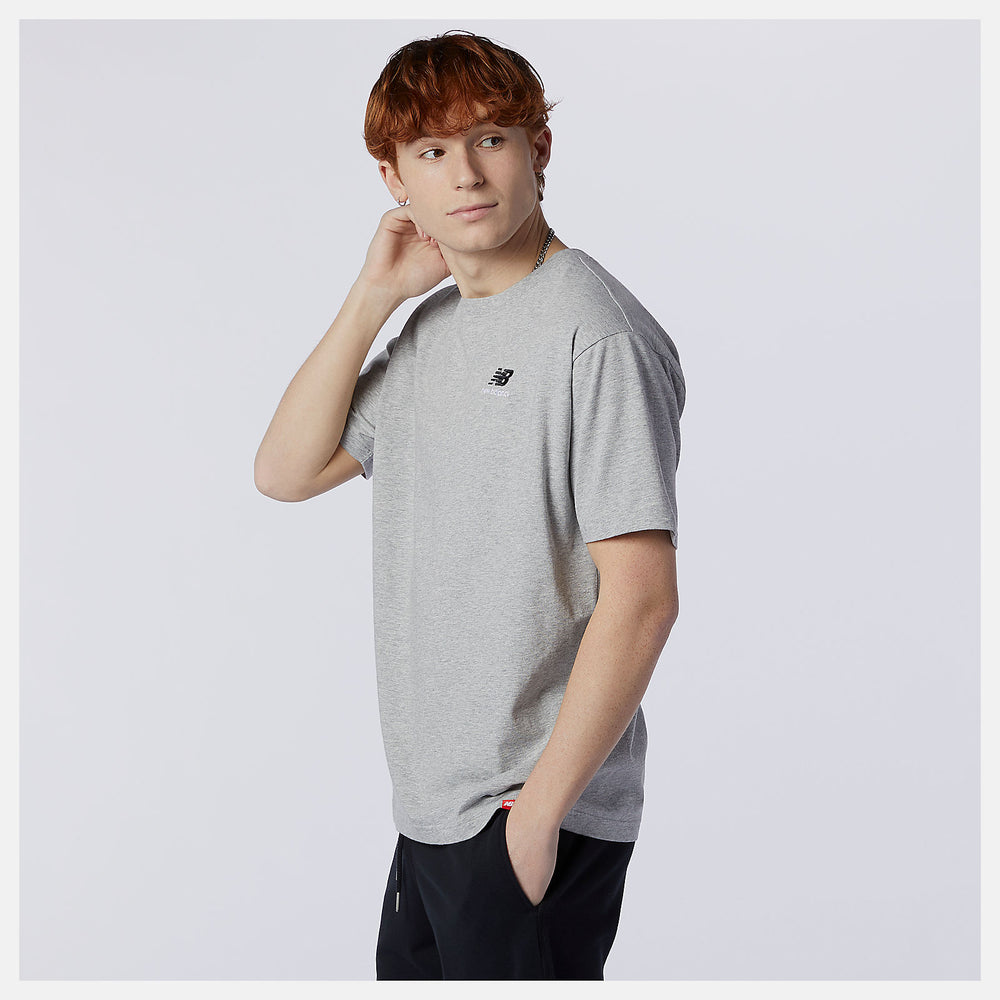 Athletic Grey NB Essentials Embroidered Tee New Balance Clothing