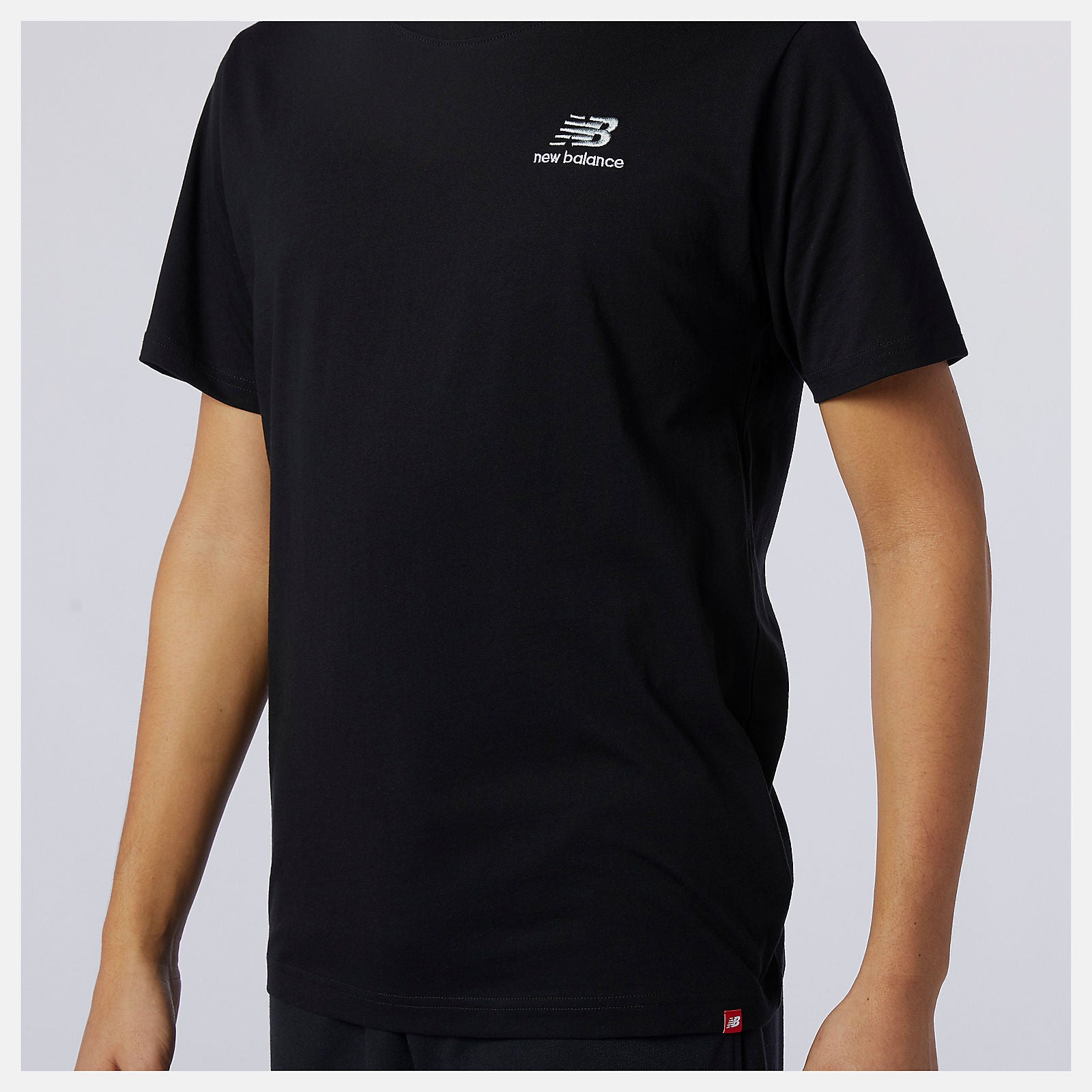 Black NB Essentials Embroidered Tee New Balance Clothing