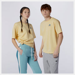 Yellow NB Essentials Embroidered Tee New Balance Clothing