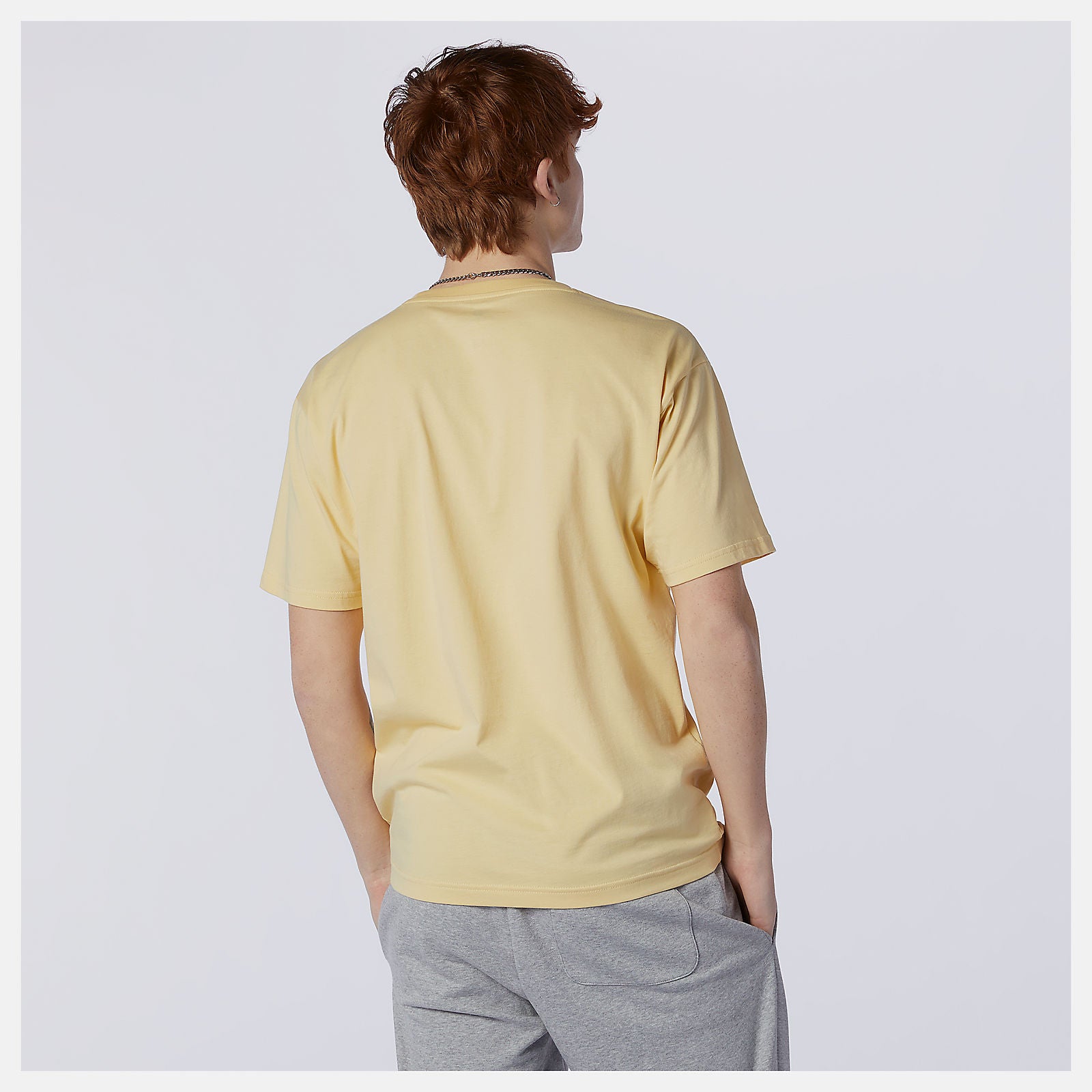 Yellow NB Essentials Embroidered Tee New Balance Clothing