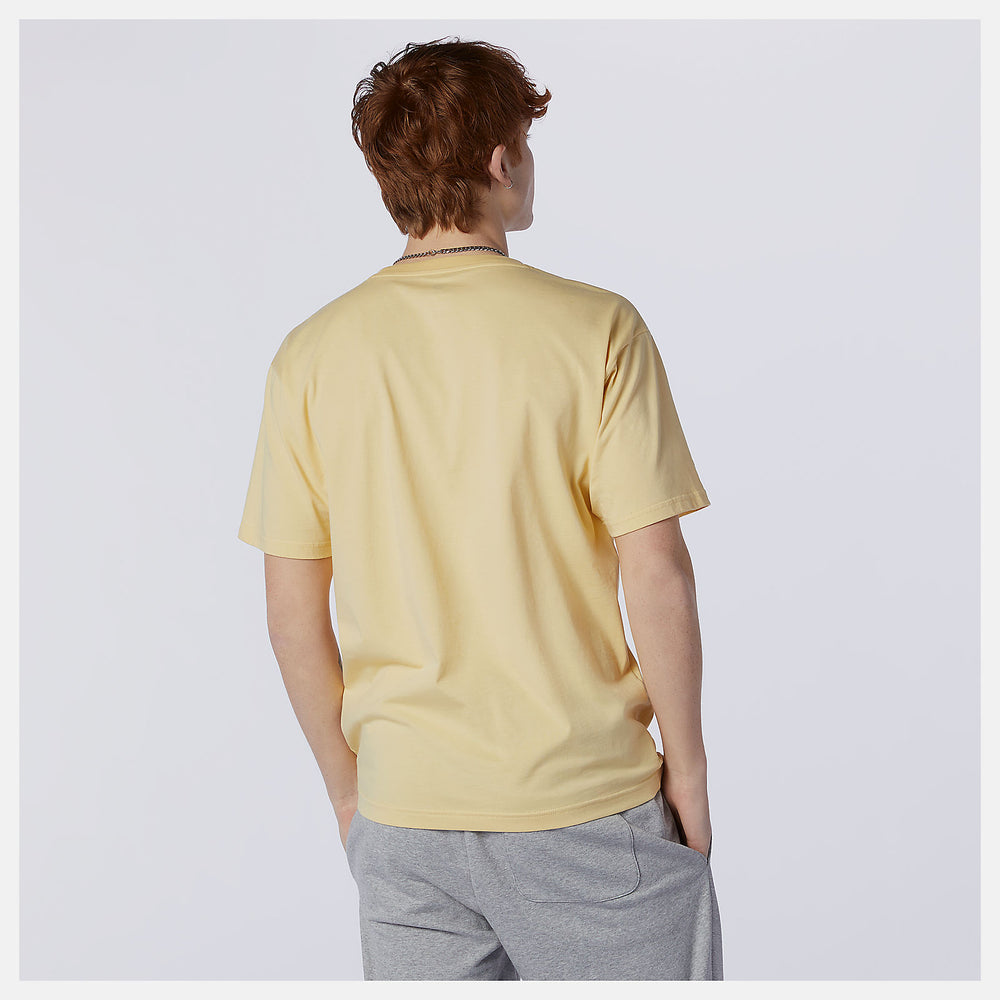 Yellow NB Essentials Embroidered Tee New Balance Clothing
