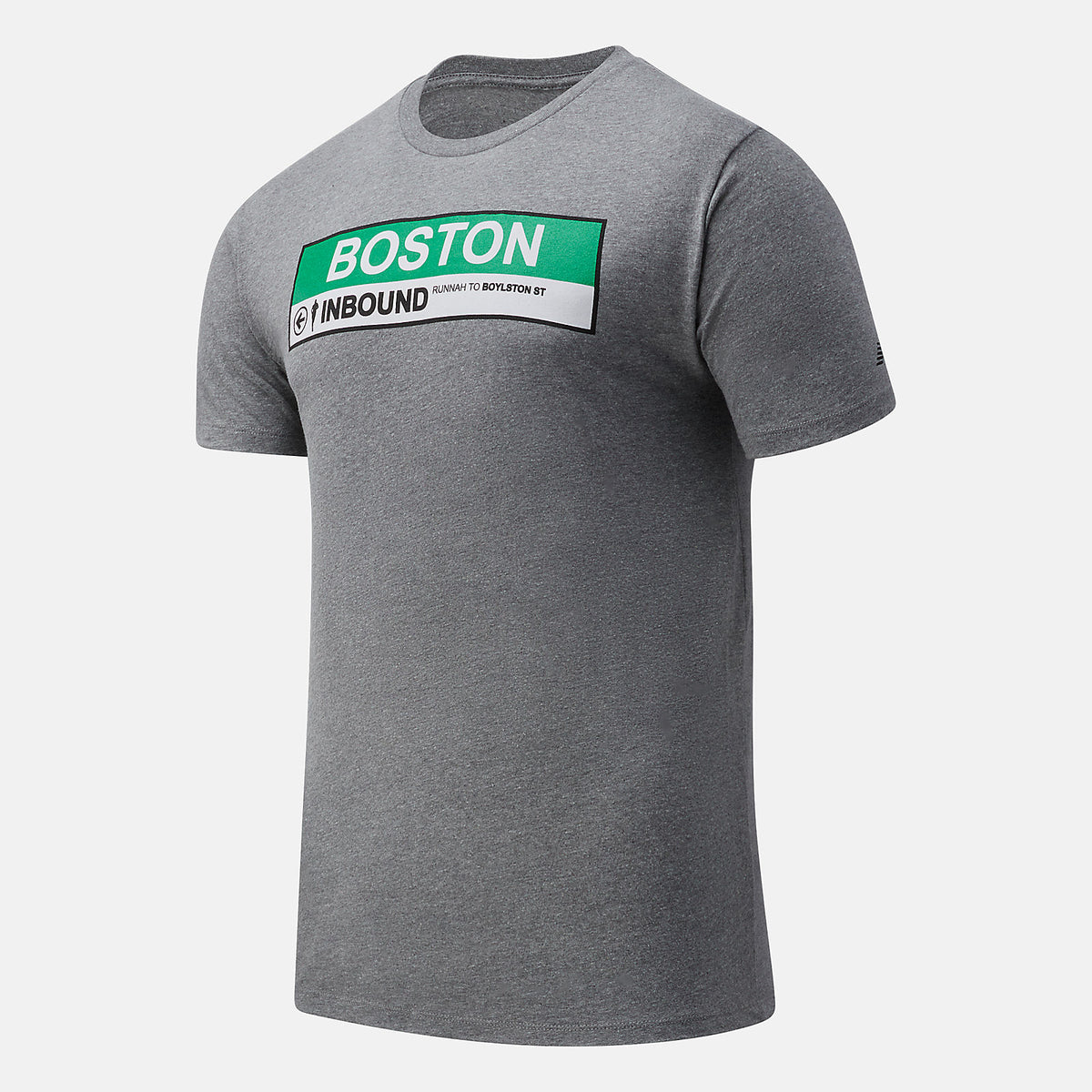 Athletic Grey Boston INBound Green Line Graphic Tee New Balance Clothing