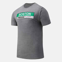 Athletic Grey Boston INBound Green Line Graphic Tee New Balance Clothing