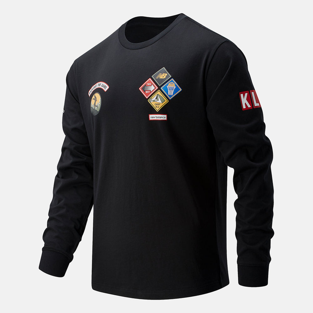 Black KL2 Nature of the Game Long Sleeve Graphic New Balance Clothing