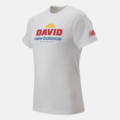 White David X NB Tee New Balance Clothing