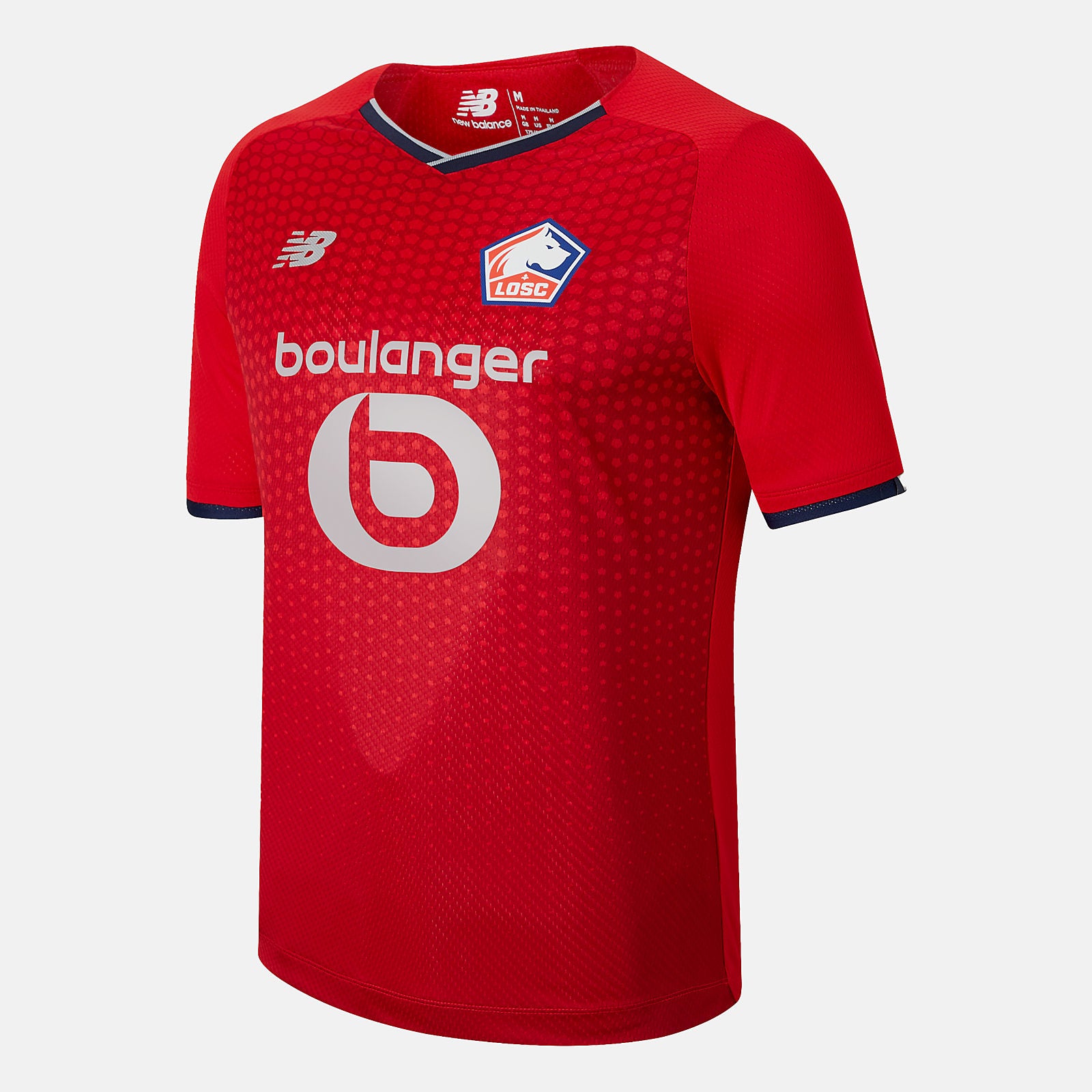 White Lille LOSC Home Short Sleeve Jersey New Balance Clothing