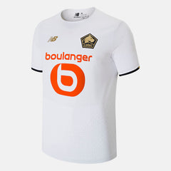 White Lille LOSC Away Short Sleeve Jersey New Balance Clothing