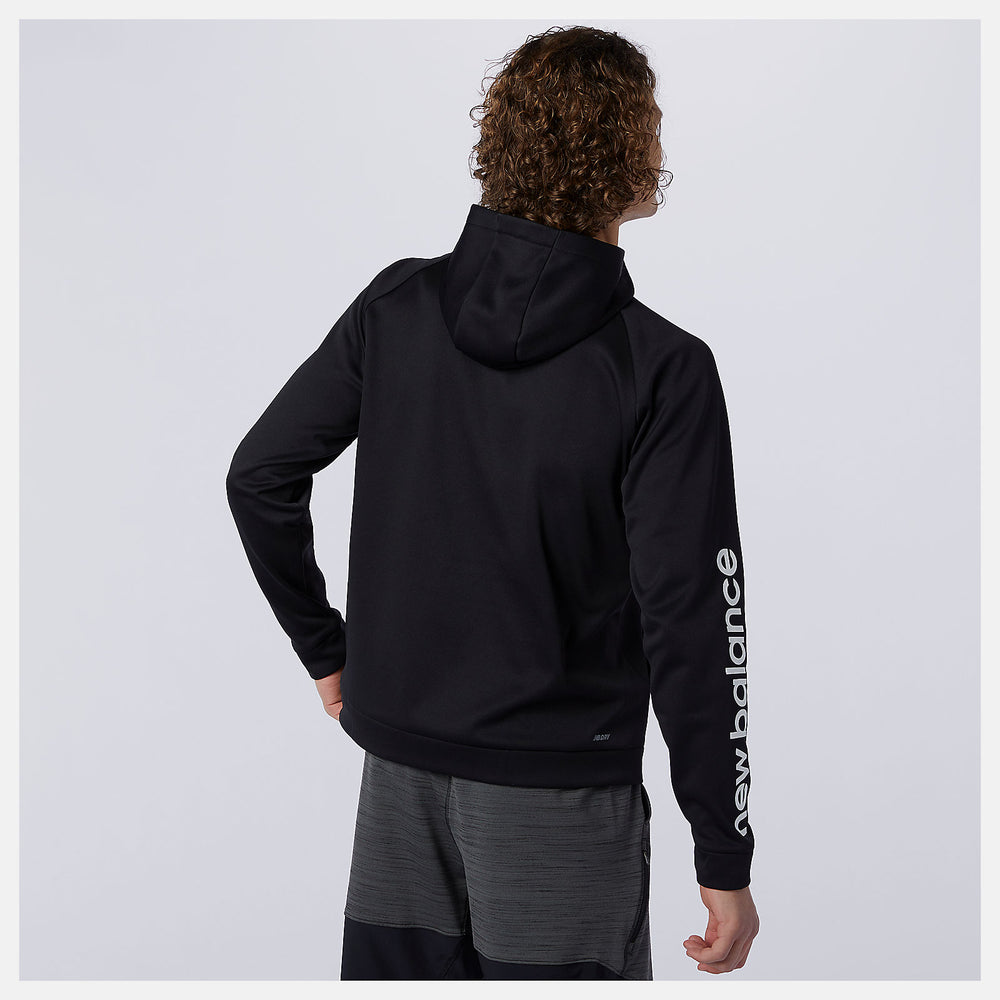 Black Tenacity Performance Fleece Pullover Hoodie New Balance Clothing