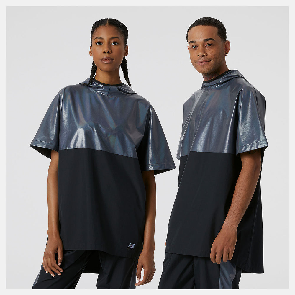 Black Syd Warm Up Poncho New Balance Clothing