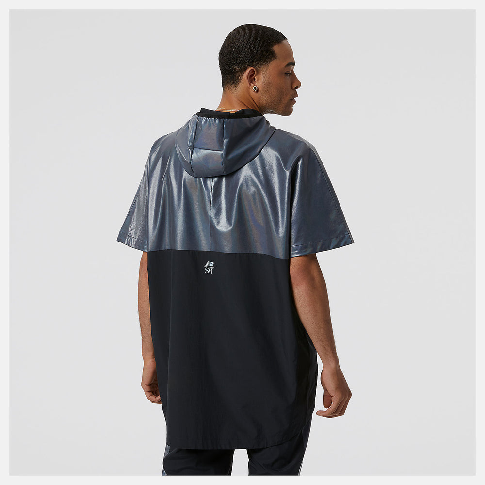 Black Syd Warm Up Poncho New Balance Clothing