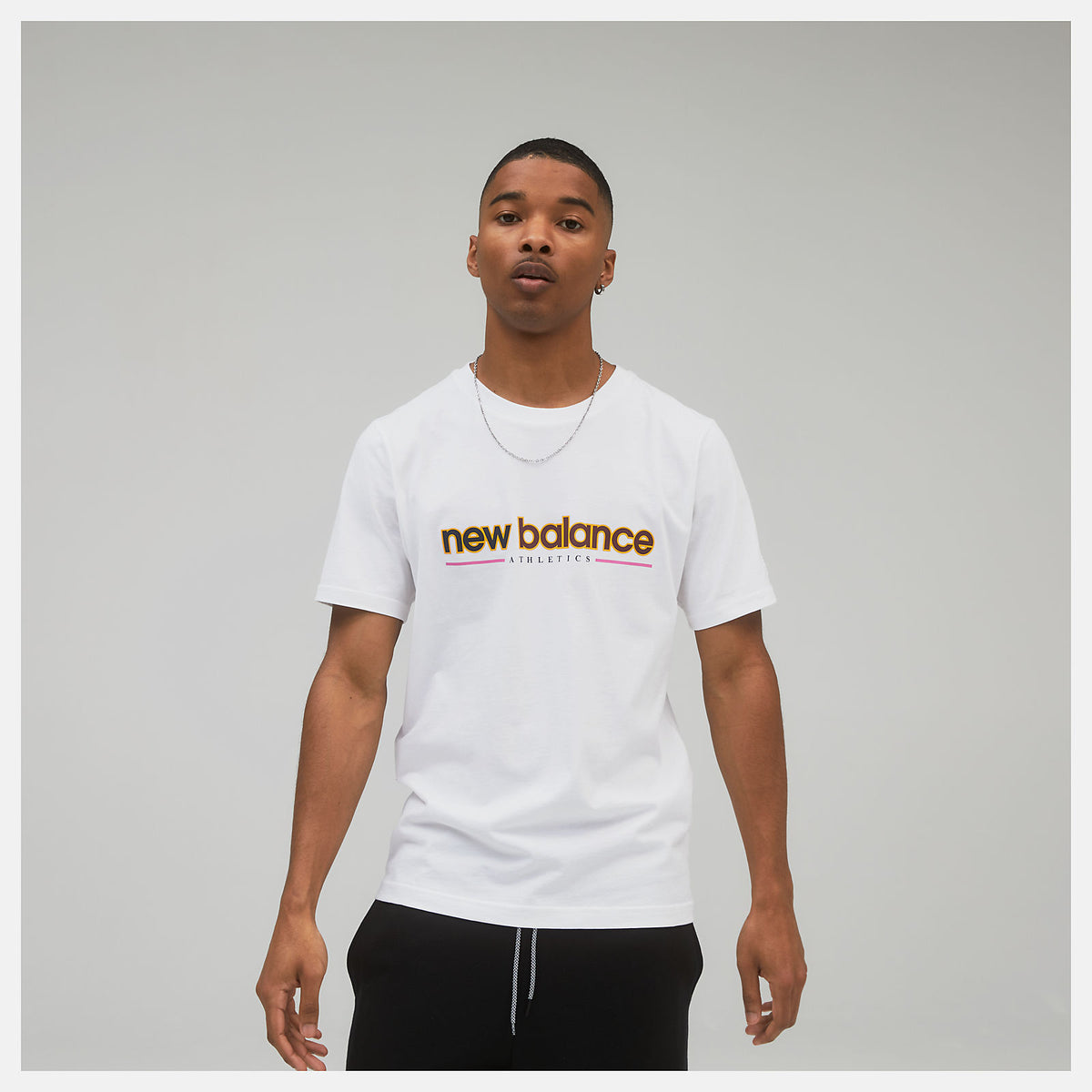 White NB Athletics Higher Learning Tee New Balance Clothing