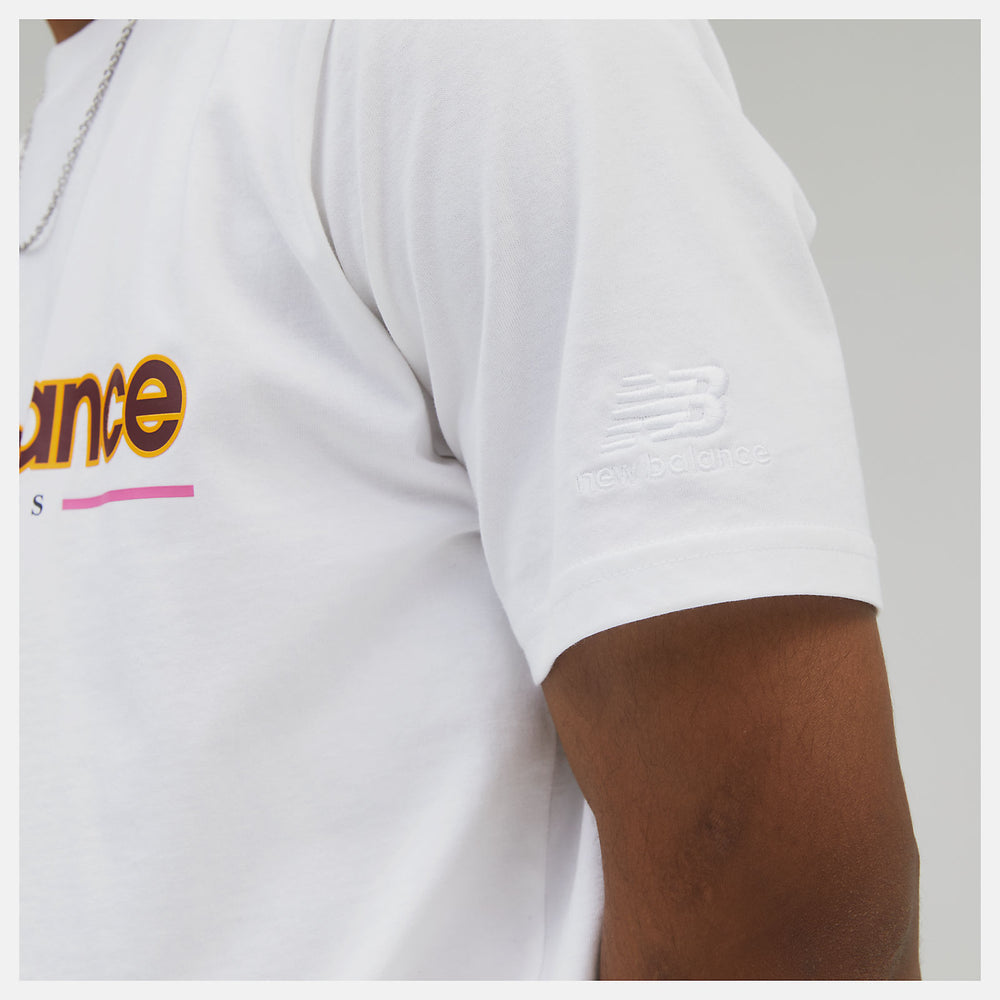 White NB Athletics Higher Learning Tee New Balance Clothing
