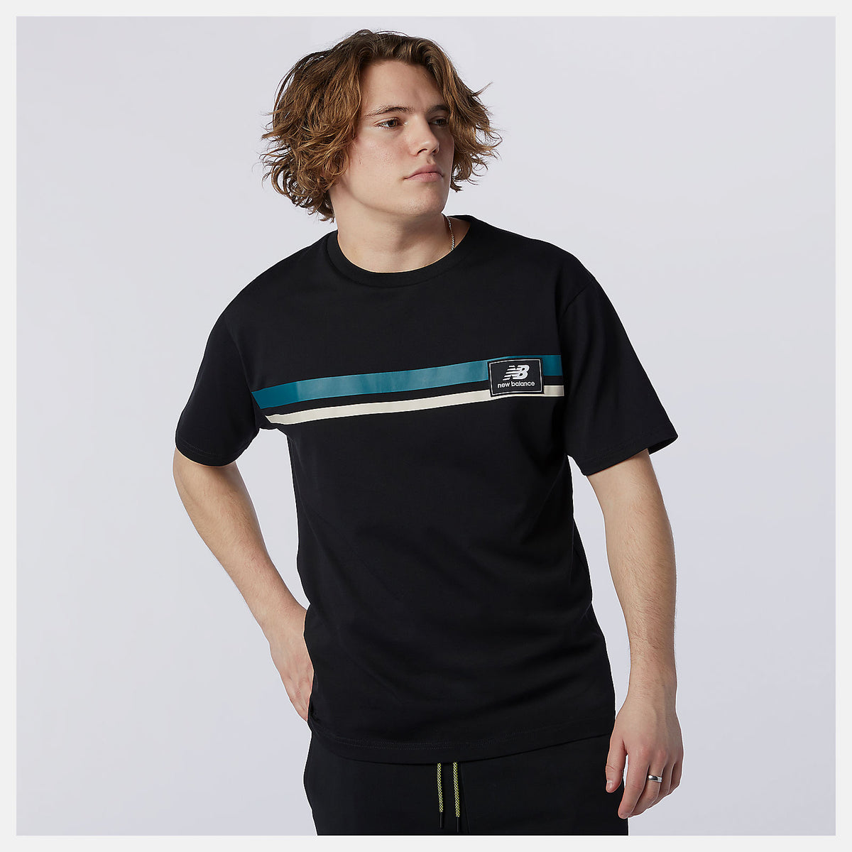 Black NB Athletics Higher Learning Badge Tee New Balance Clothing