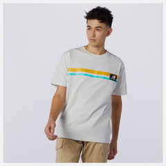 Sea Salt Heather NB Athletics Higher Learning Badge Tee New Balance Clothing