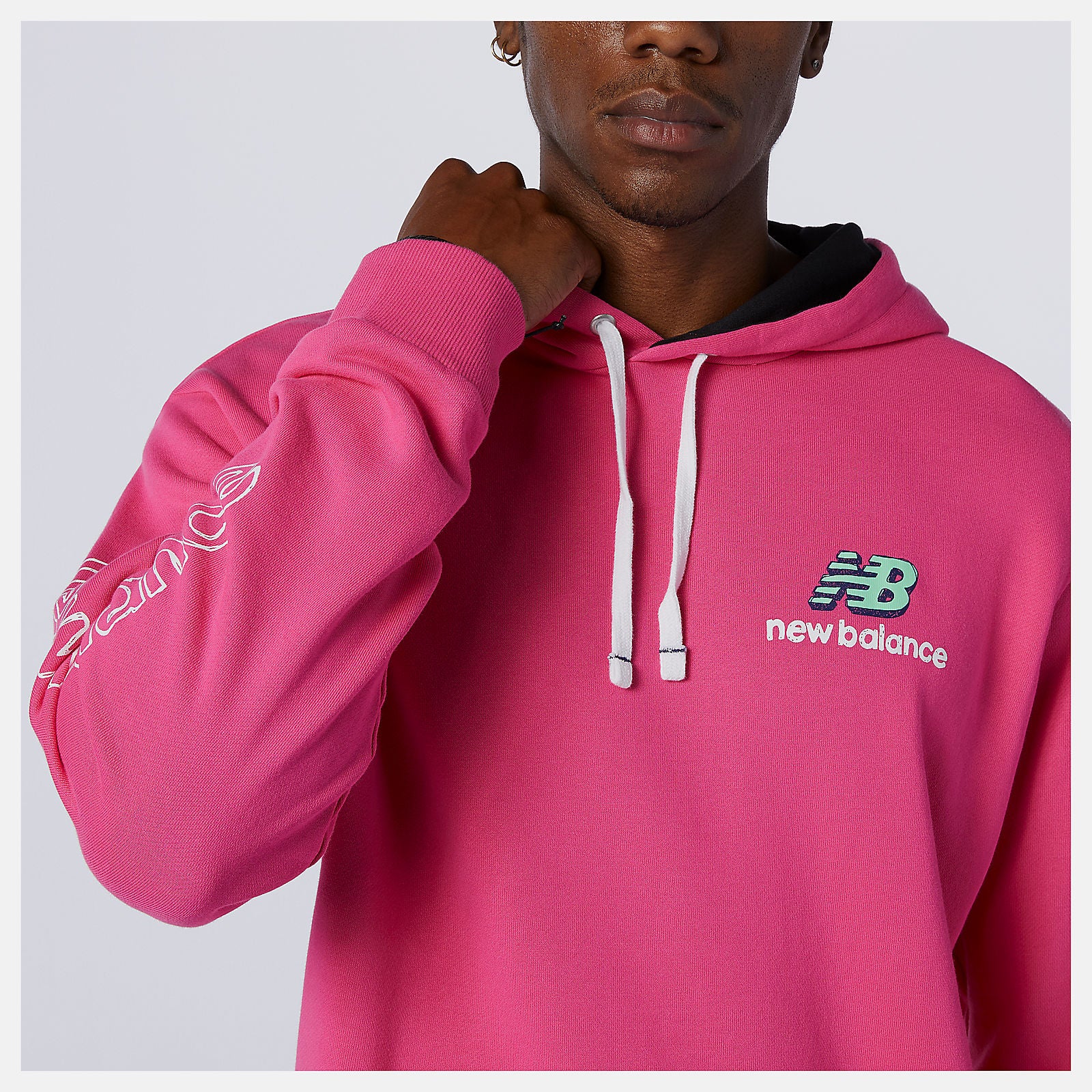 Mountain Teal NB Athletics Clash Hoodie New Balance Clothing