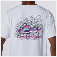 White NB Athletics Clash Graphic Tee New Balance Clothing