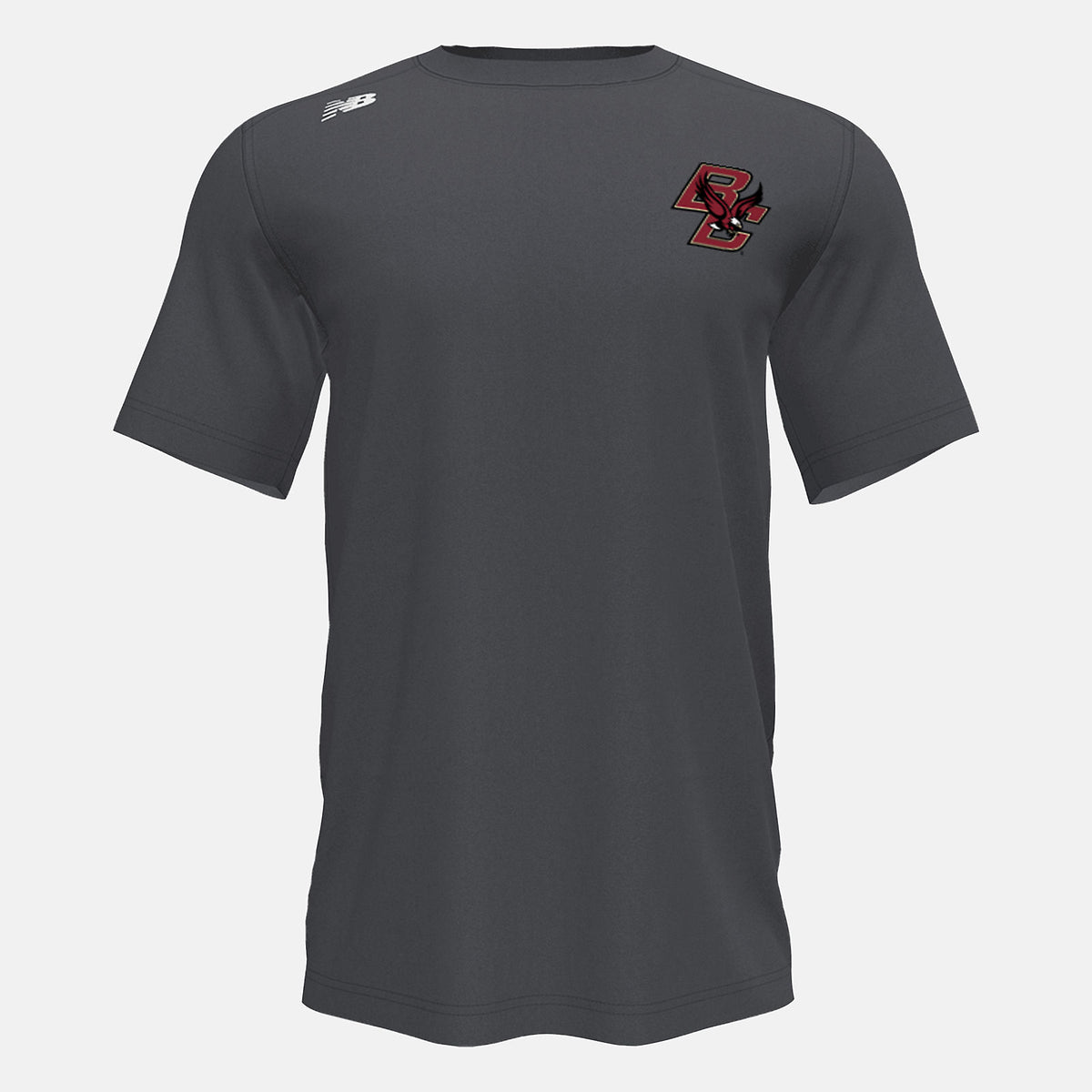 Dark Heather Short Sleeve Tech Tee(Boston College) New Balance Clothing