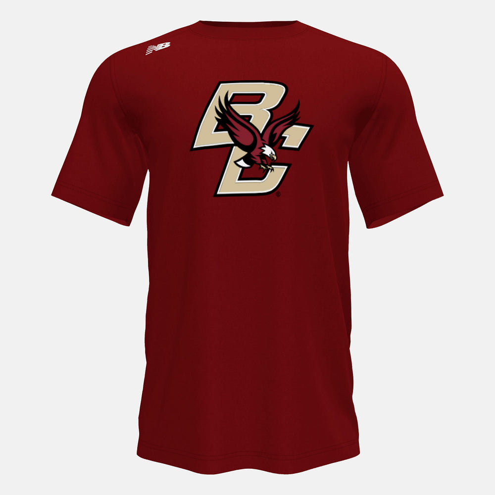 Mercury Red Short Sleeve Tech Tee(Boston College) New Balance Clothing