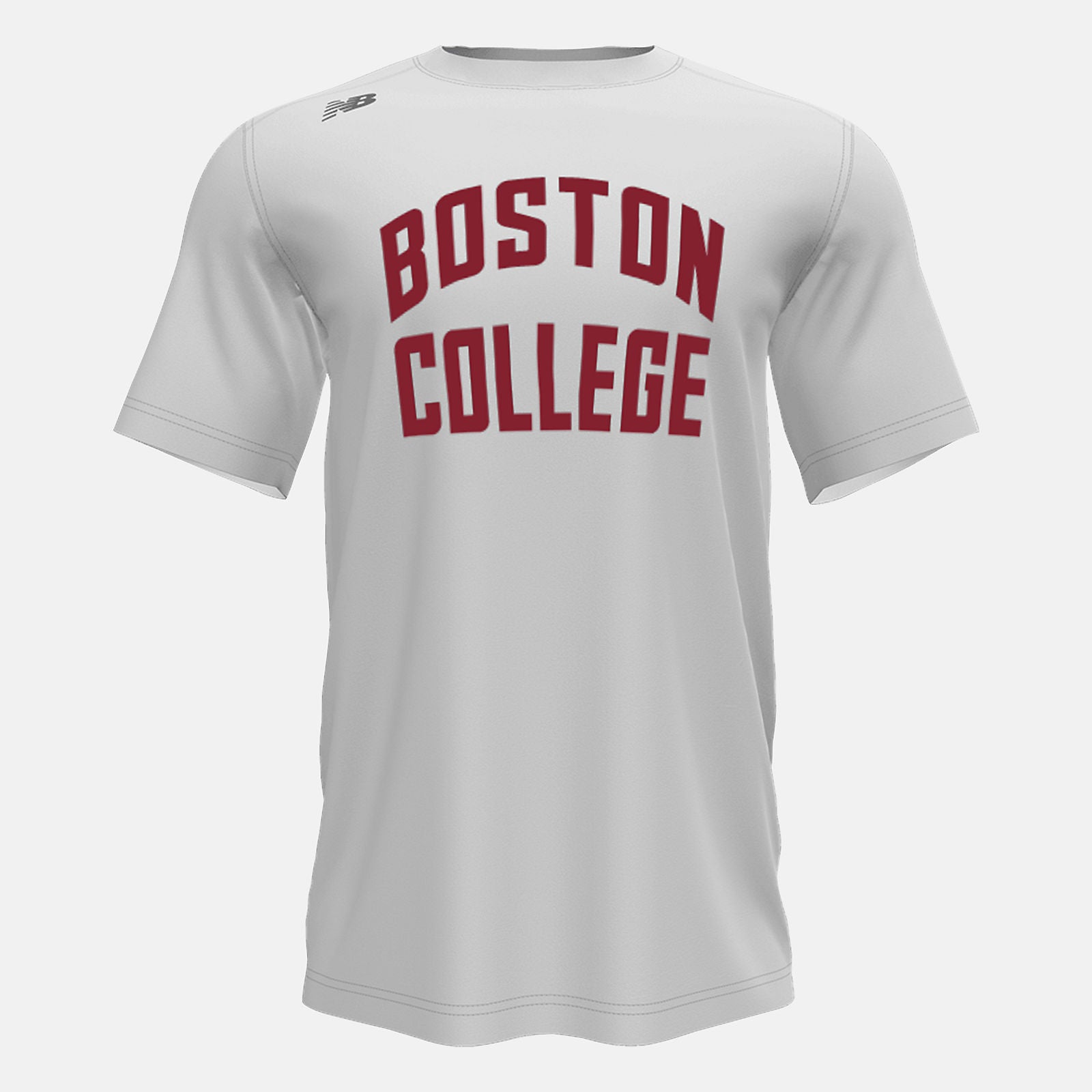 White Short Sleeve Tech Tee(Boston College) New Balance Clothing