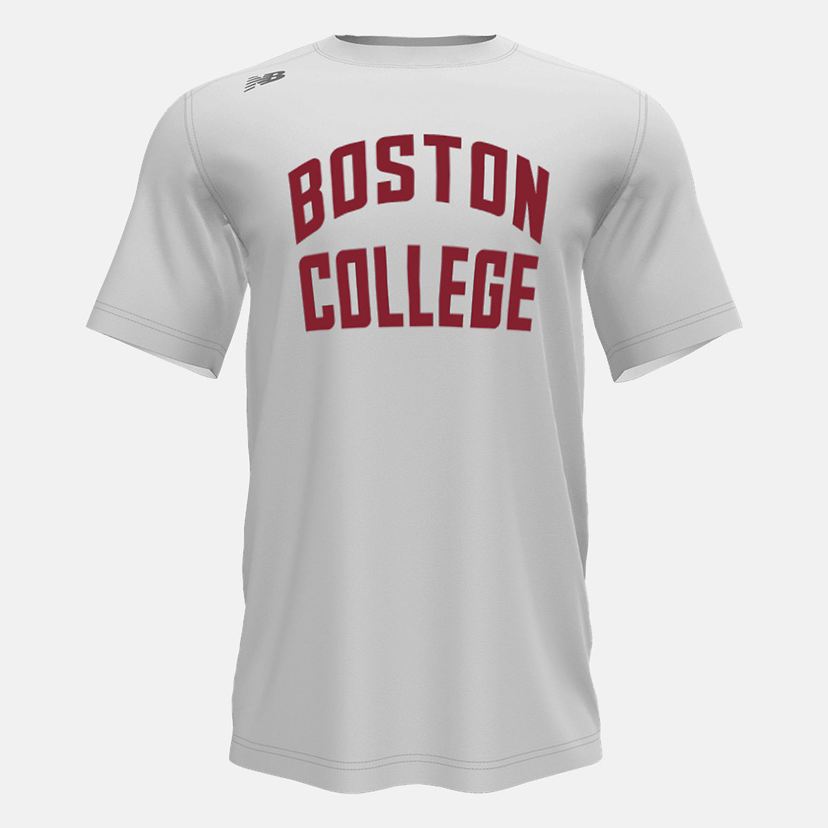 White Short Sleeve Tech Tee(Boston College) New Balance Clothing
