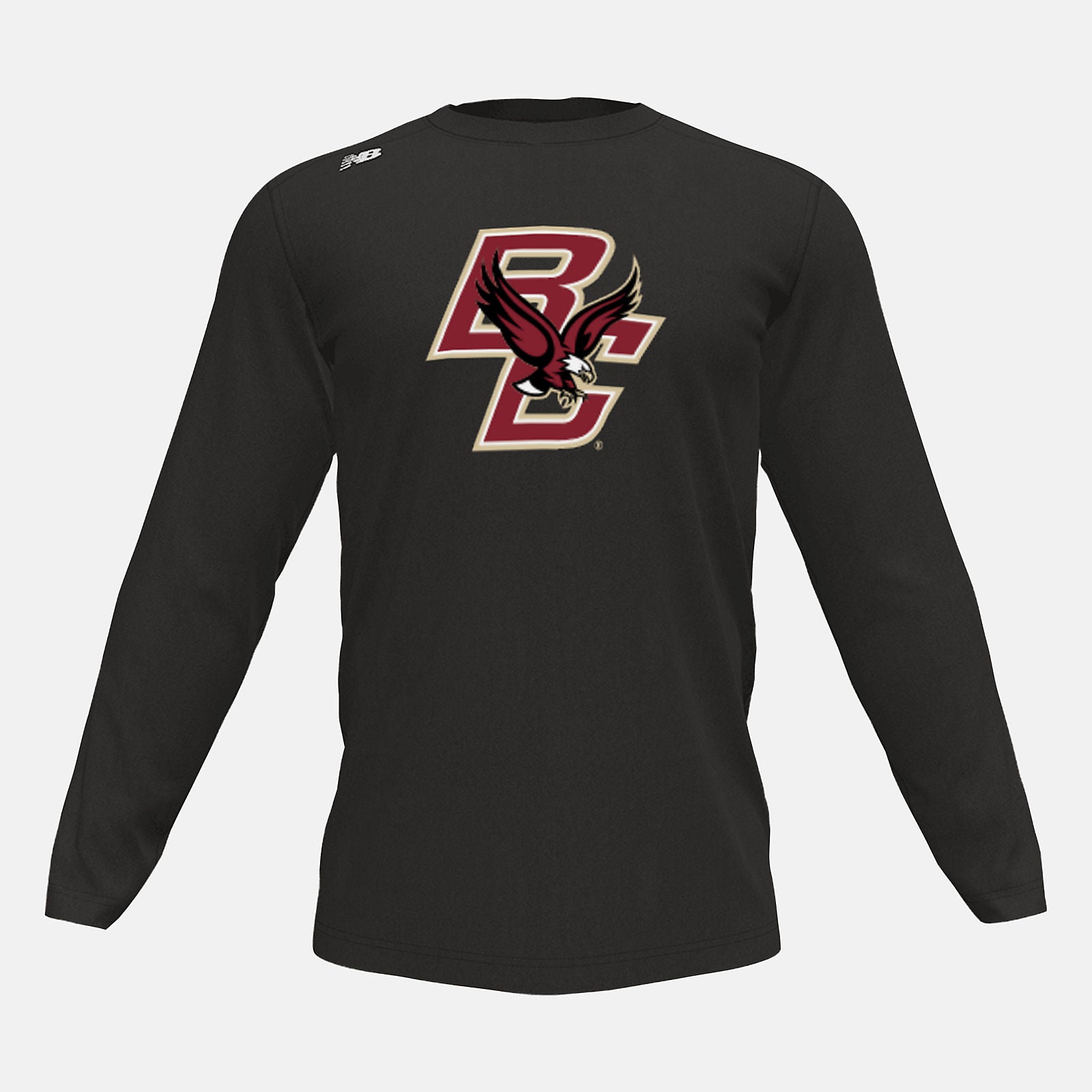 Team Black Long Sleeve Tech Tee(Boston College) New Balance Clothing