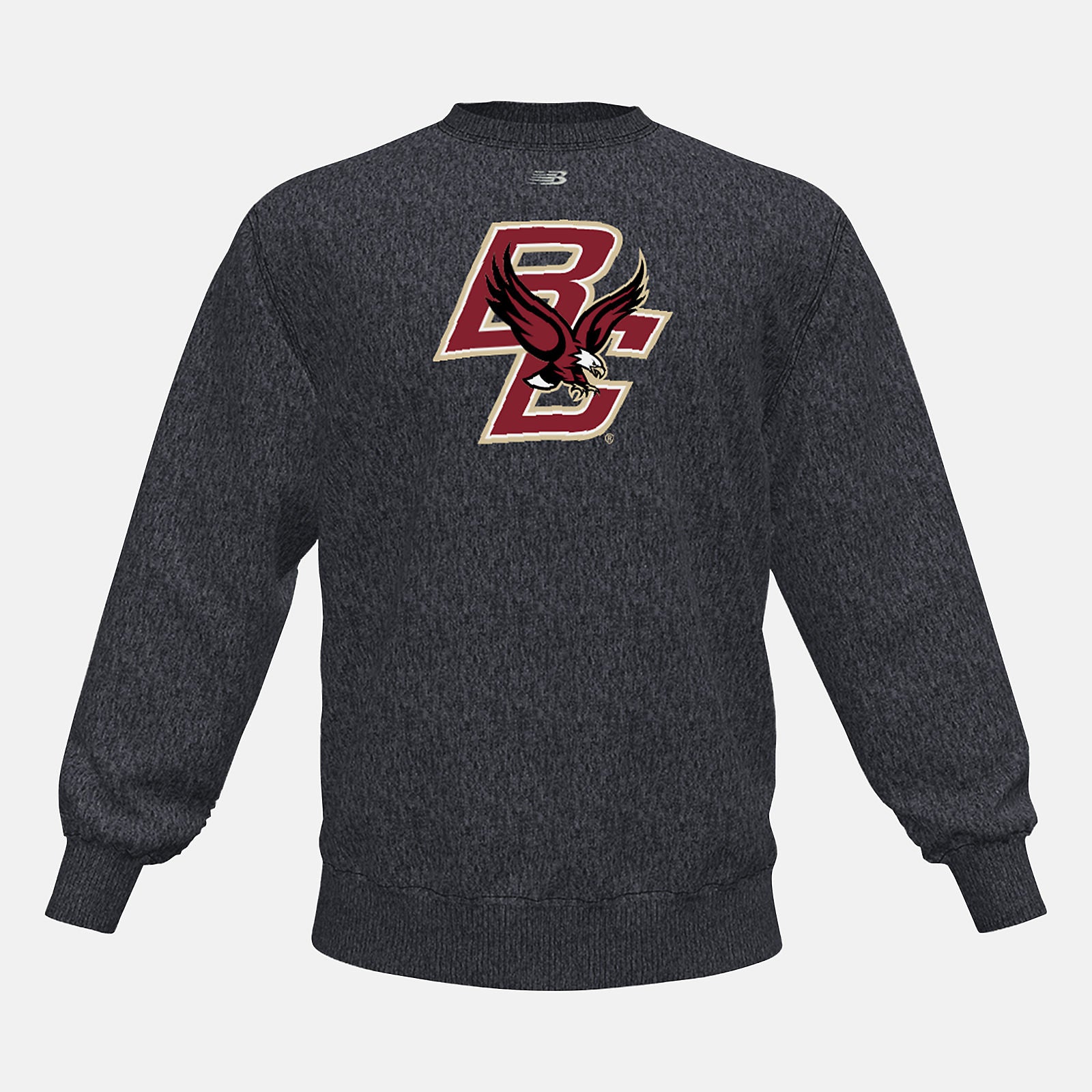 Black Heather NB Crew Fleece(Boston College) New Balance Clothing