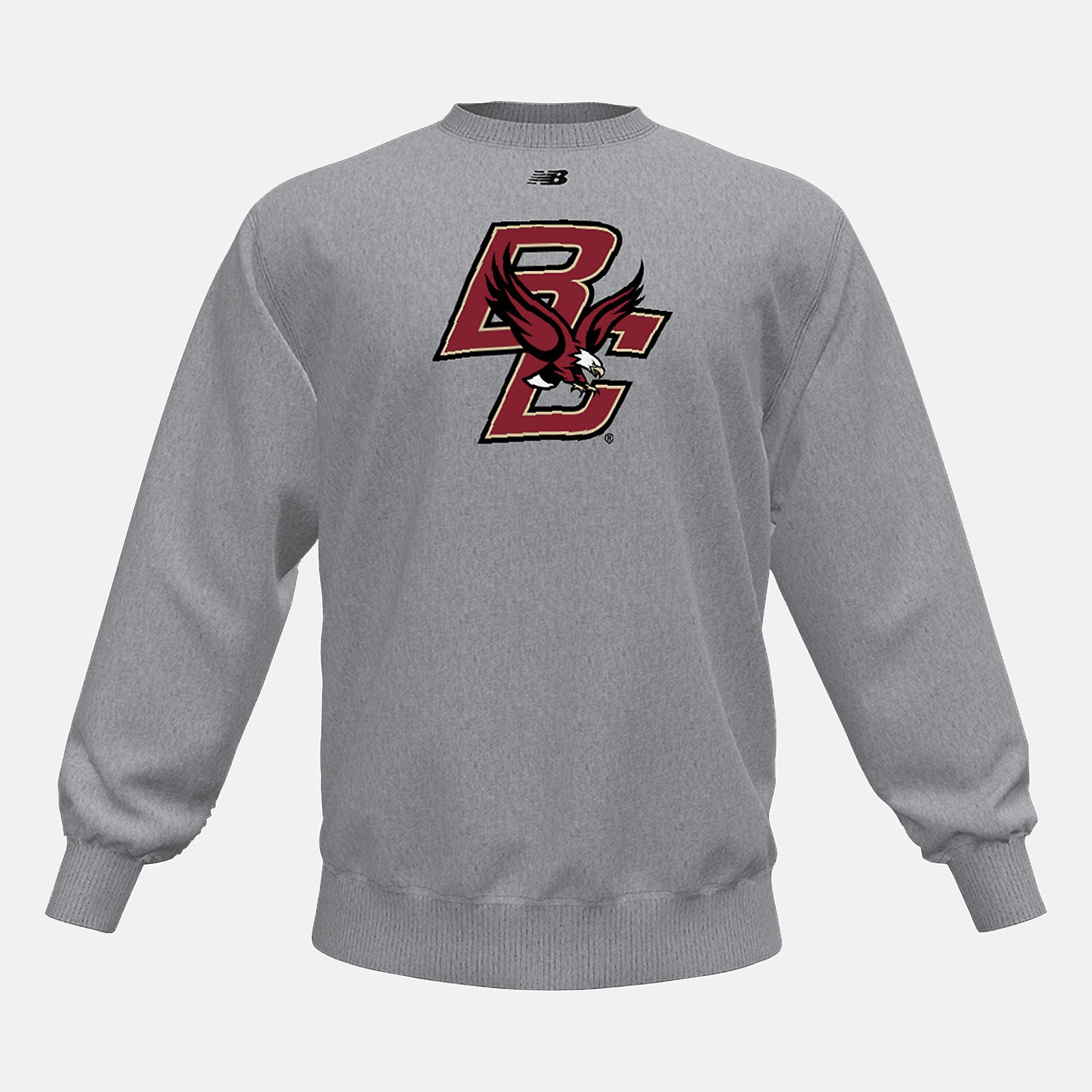 Med Heather Grey NB Crew Fleece(Boston College) New Balance Clothing