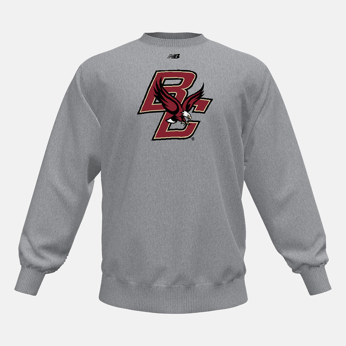 Med Heather Grey NB Crew Fleece(Boston College) New Balance Clothing