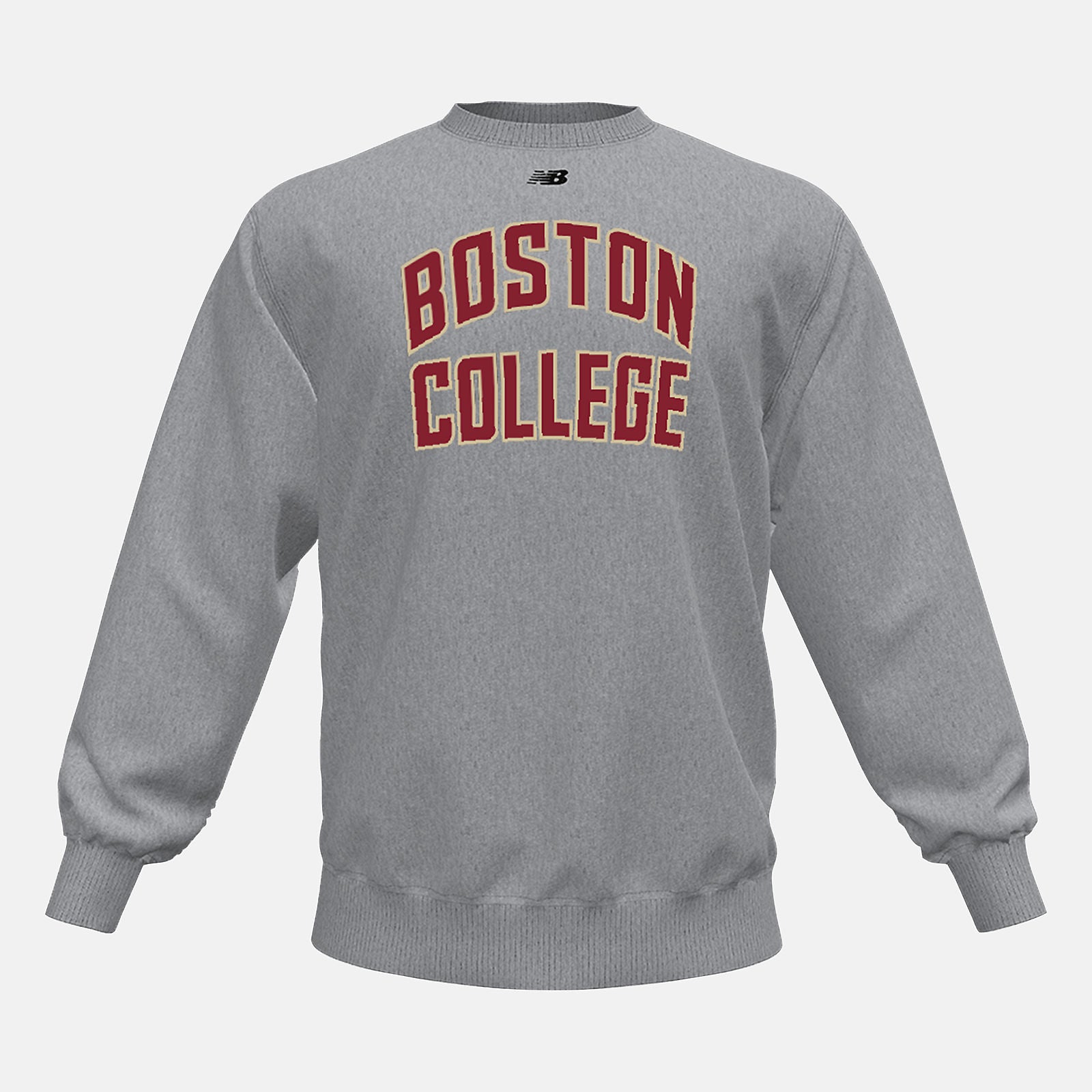 Med Heather Grey NB Crew Fleece(Boston College) New Balance Clothing