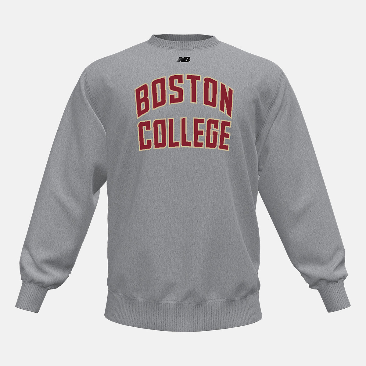 Med Heather Grey NB Crew Fleece(Boston College) New Balance Clothing