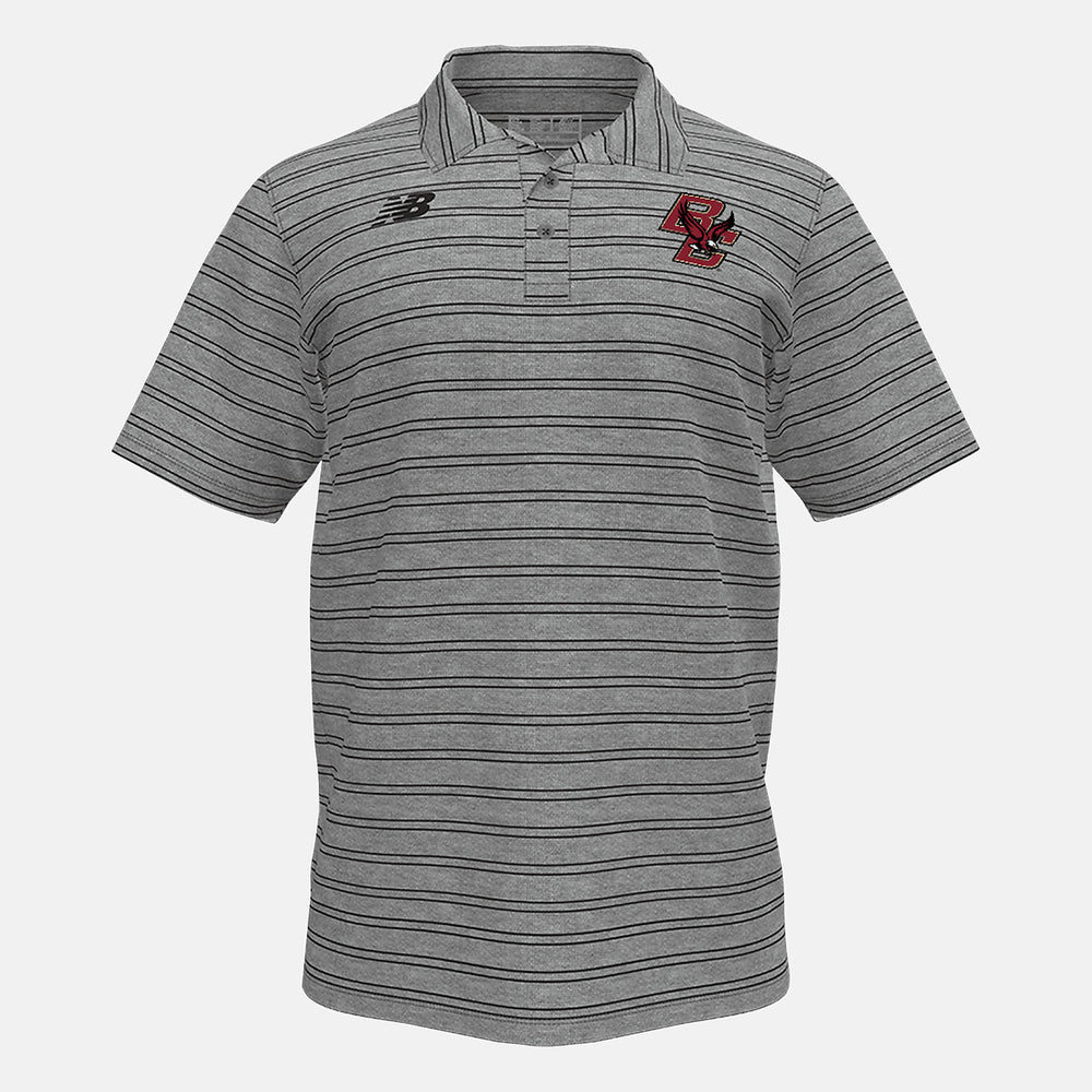 Team Black Stripe Polo(Boston College) New Balance Clothing