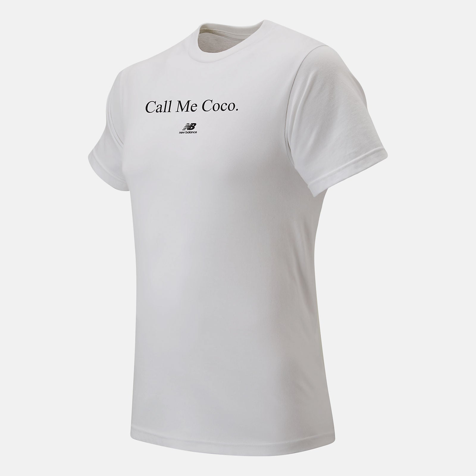 White/Black Call Me Coco Tee New Balance Clothing