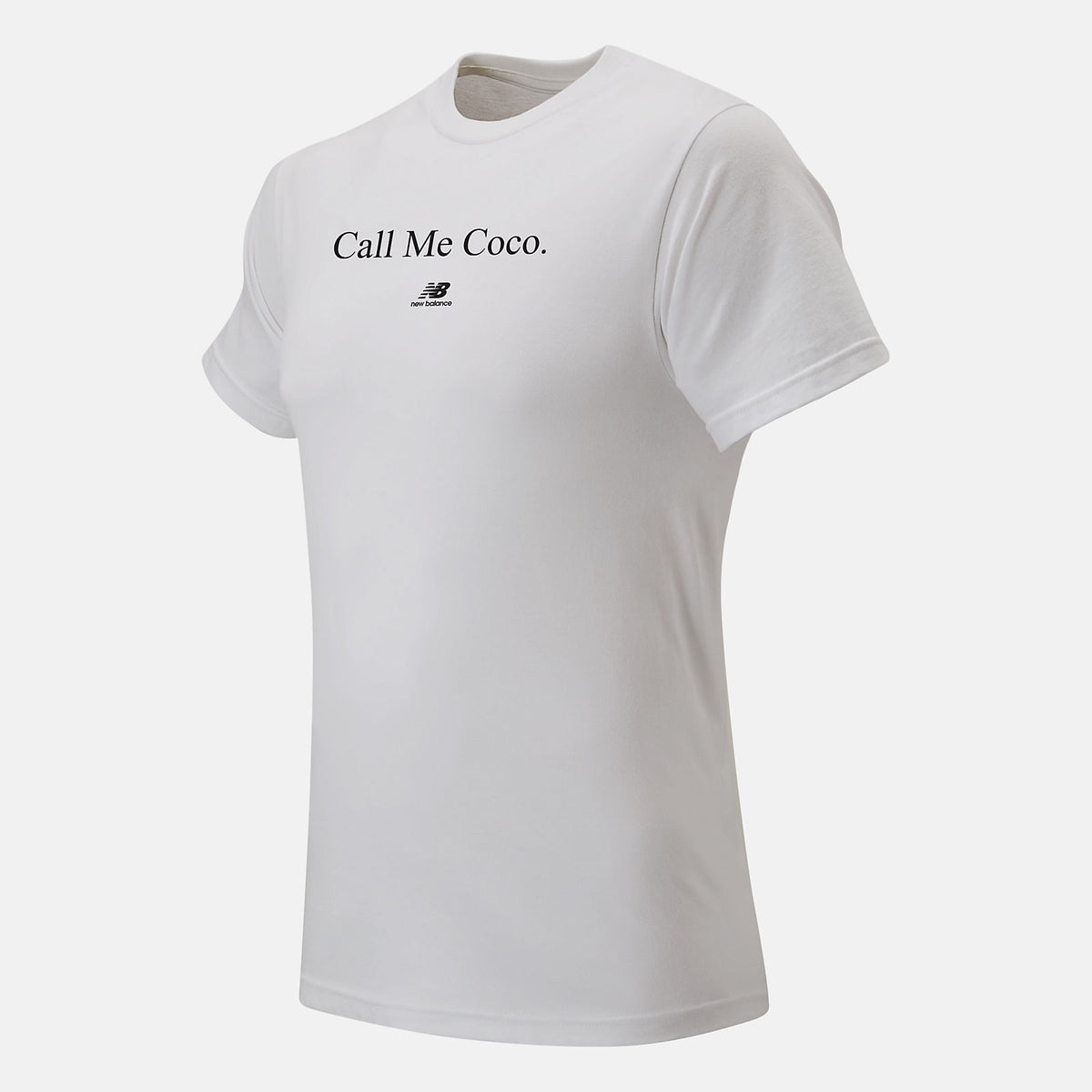 White/Black Call Me Coco Tee New Balance Clothing