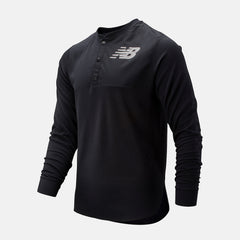 Black ASYM Baseball Henley New Balance Clothing
