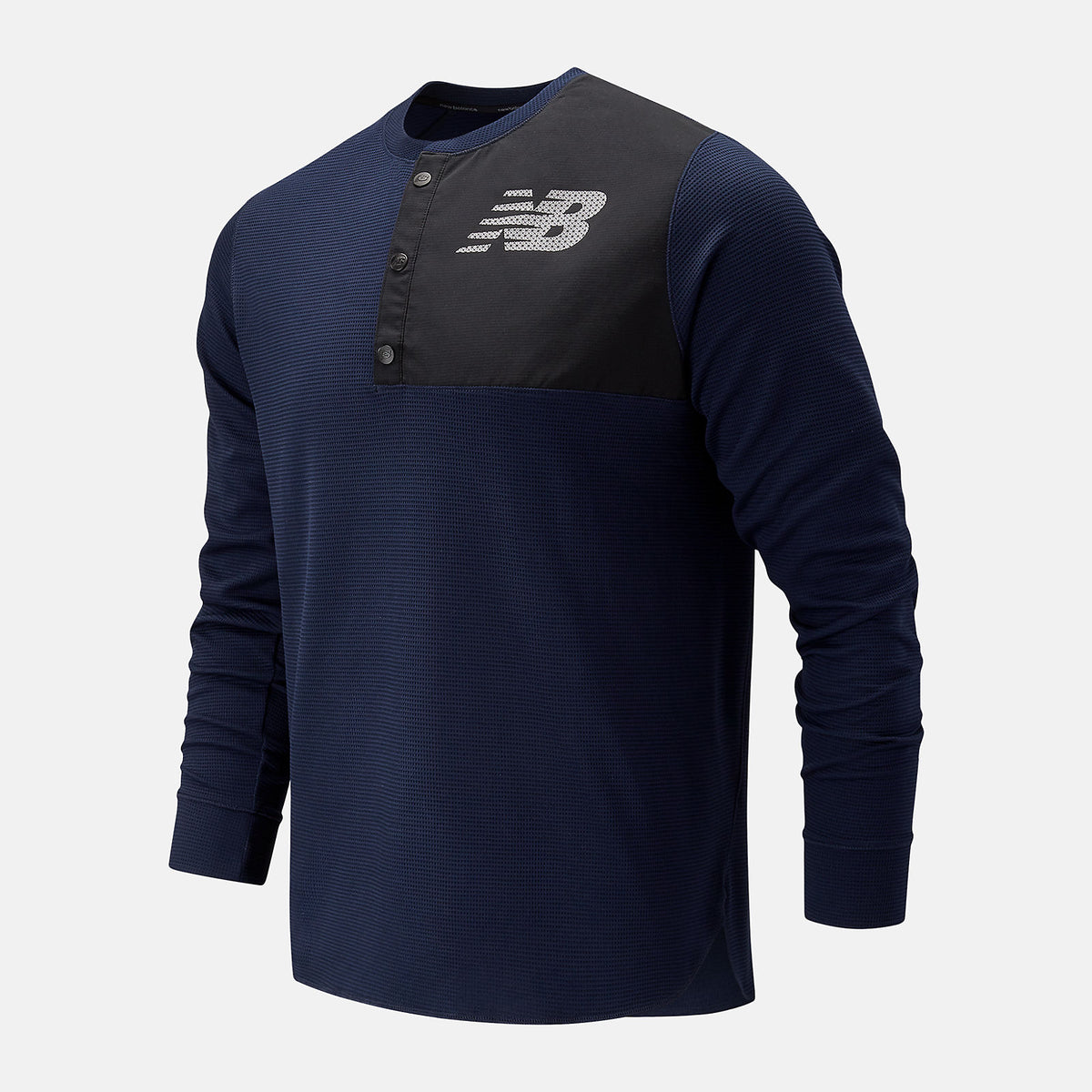 Team Navy ASYM Baseball Henley New Balance Clothing