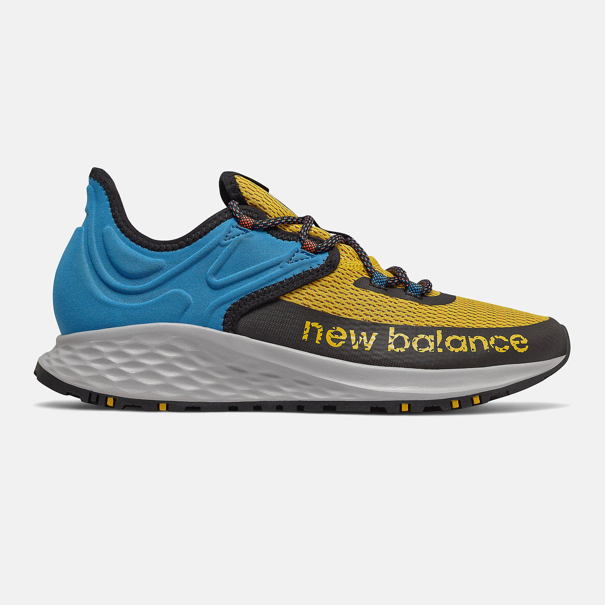 Varsity Gold/Neo Classic Blue and Black Fresh Foam Roav Trail New Balance Shoes