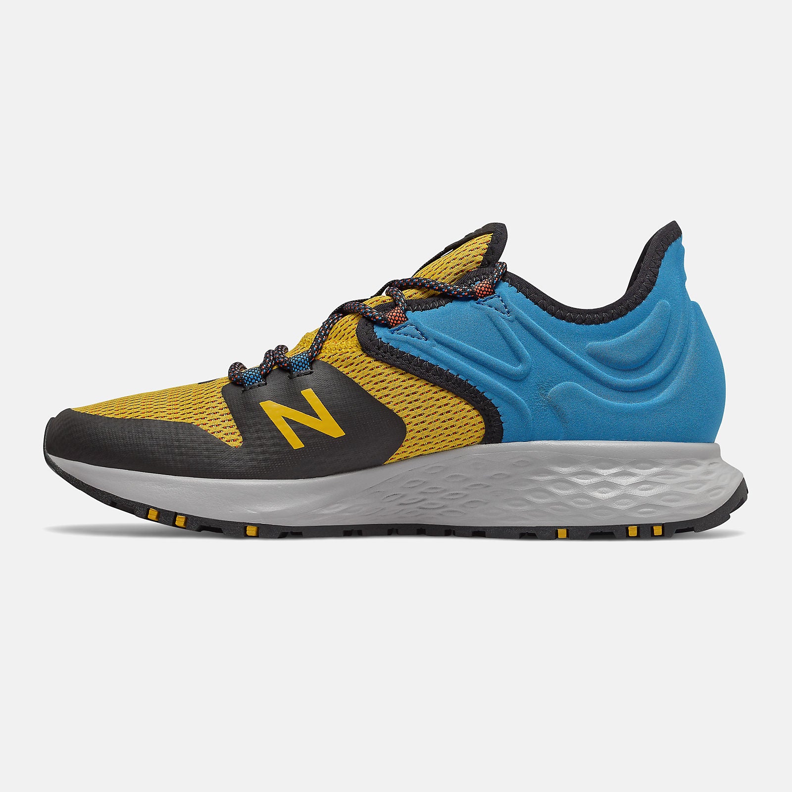 Varsity Gold/Neo Classic Blue and Black Fresh Foam Roav Trail New Balance Shoes