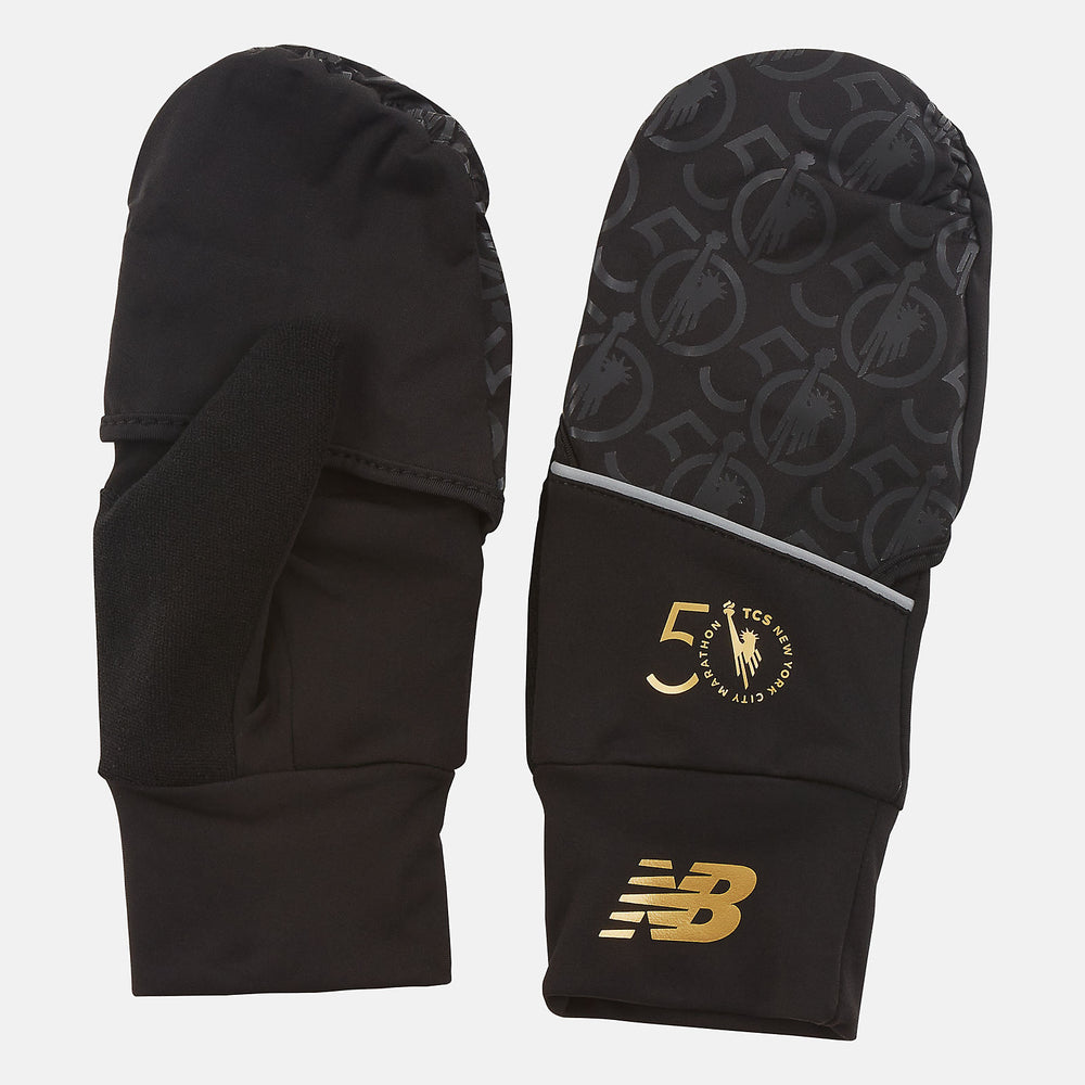 Black/White NYC Marathon Convertible Glove New Balance Accessories