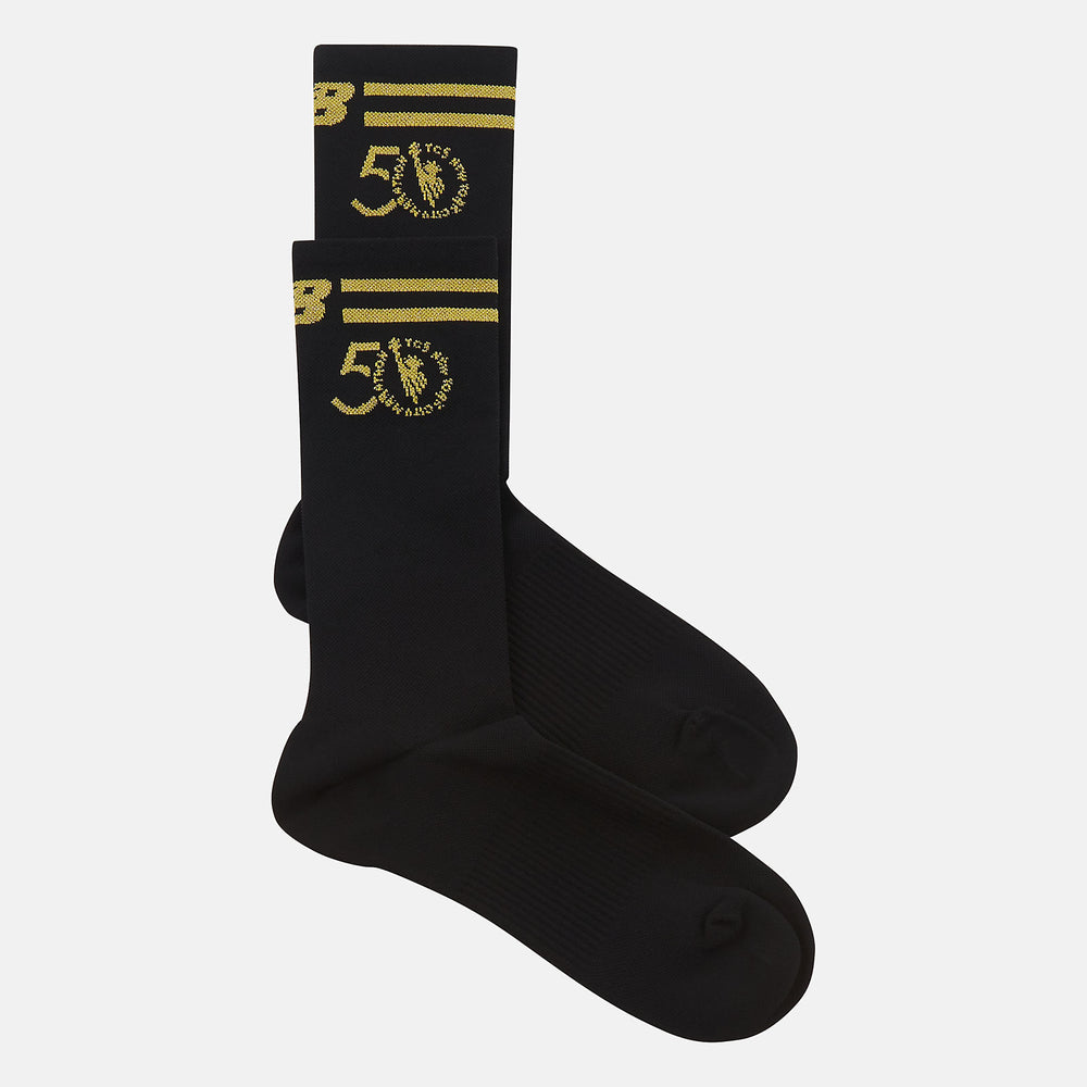 Black NYC Marathon Crew Sock New Balance Accessories