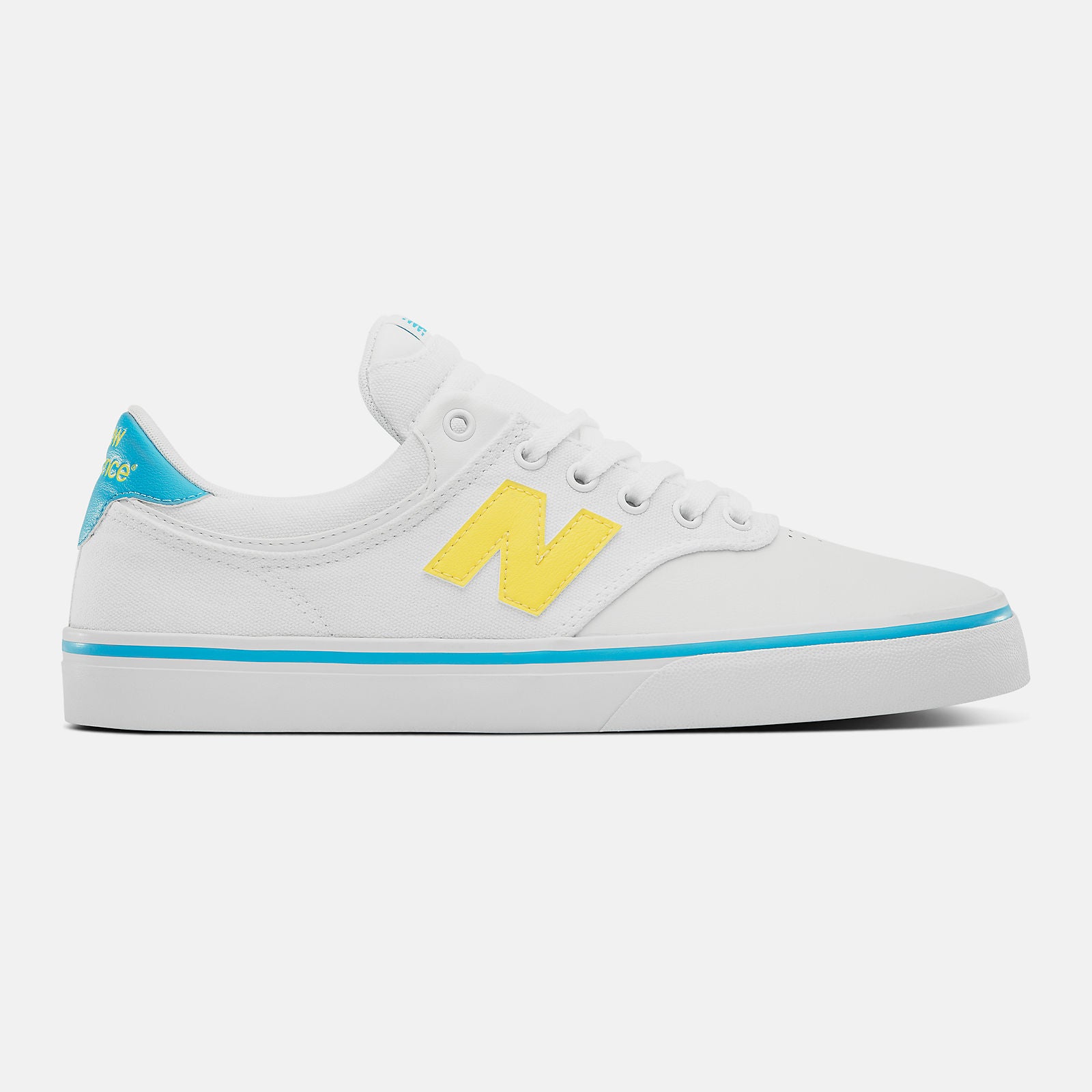 White/Yellow Numeric 255 New Balance Shoes