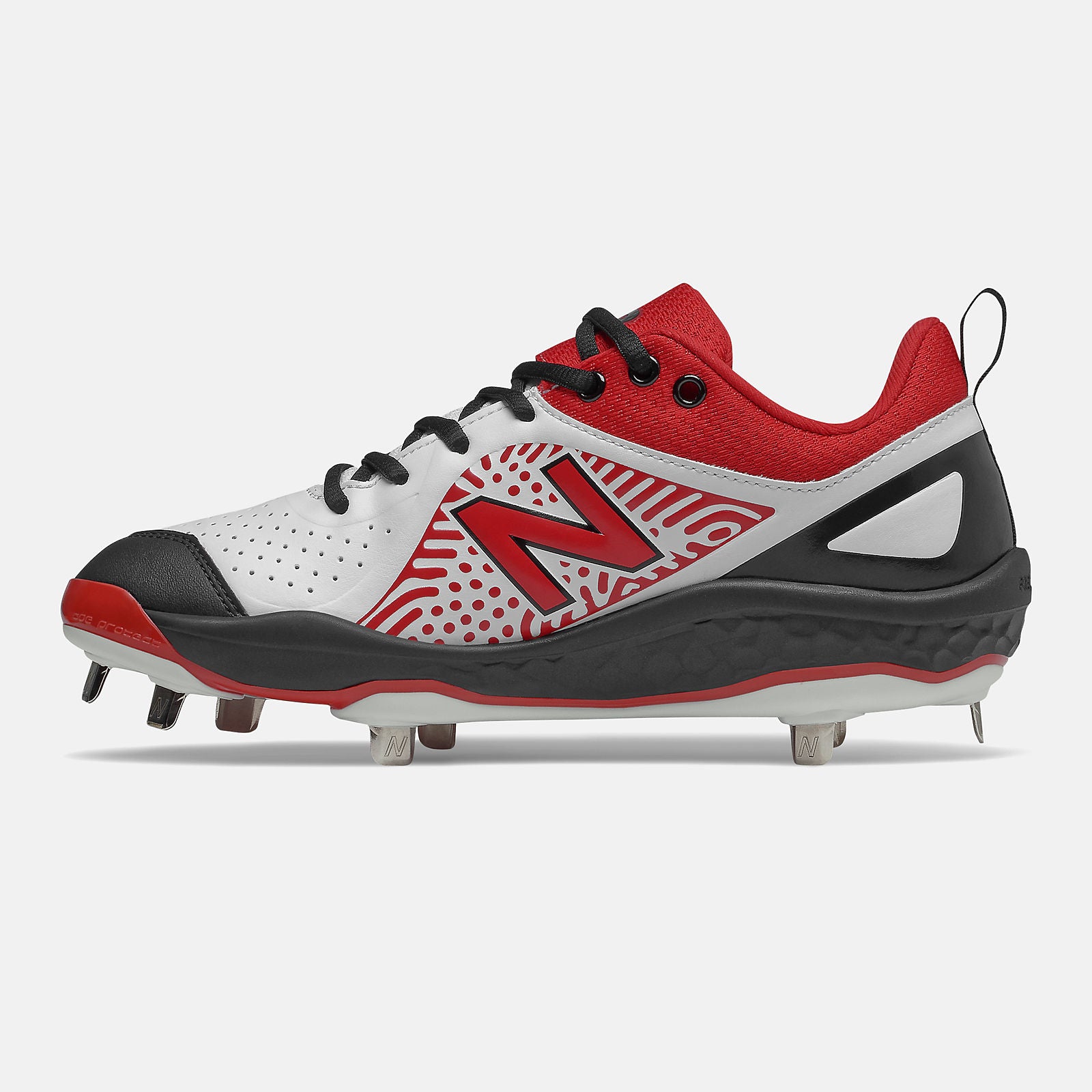 Black/Red and White Fresh Foam Velo v2 New Balance Shoes