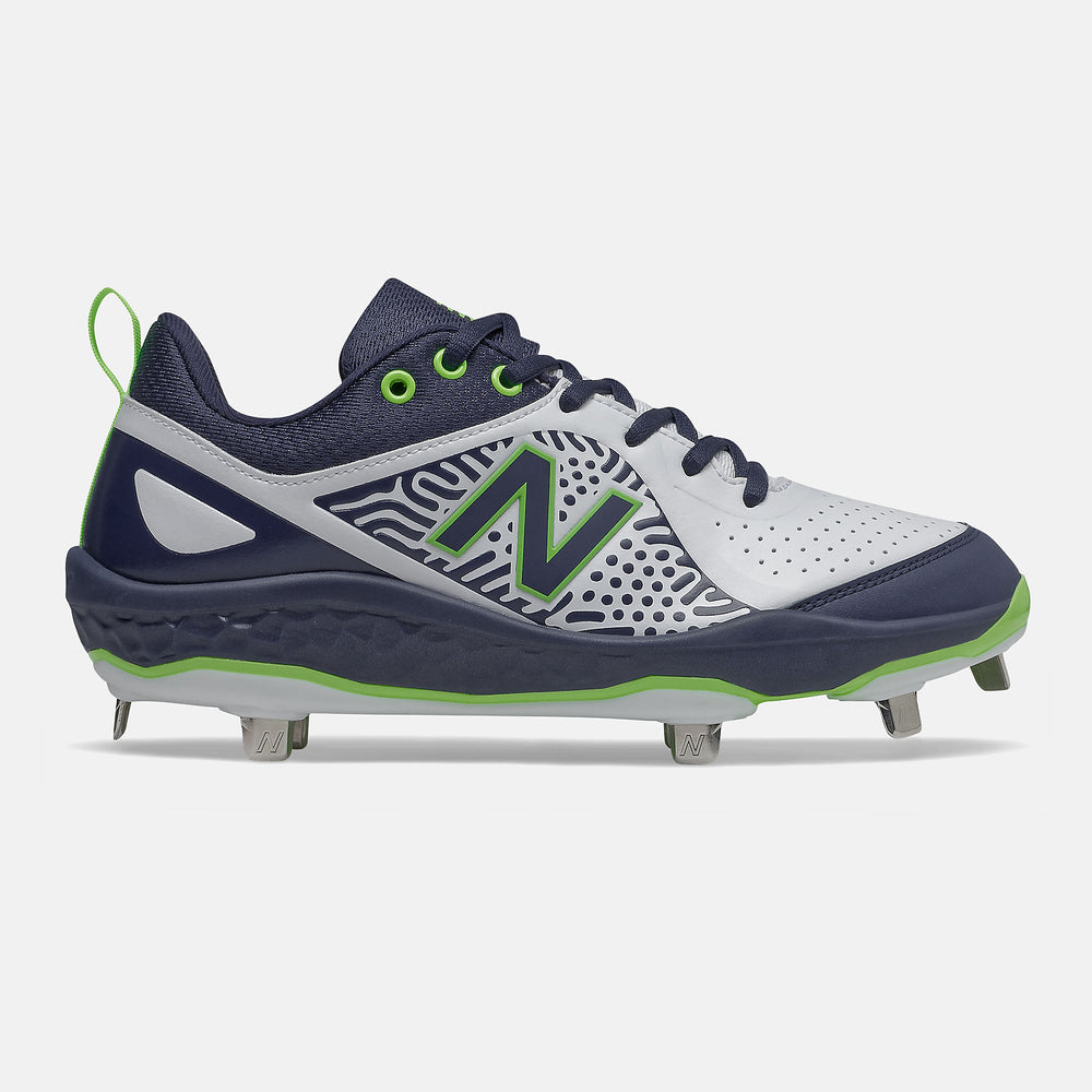 Team Navy/Lime Green and White Fresh Foam Velo v2 New Balance Shoes