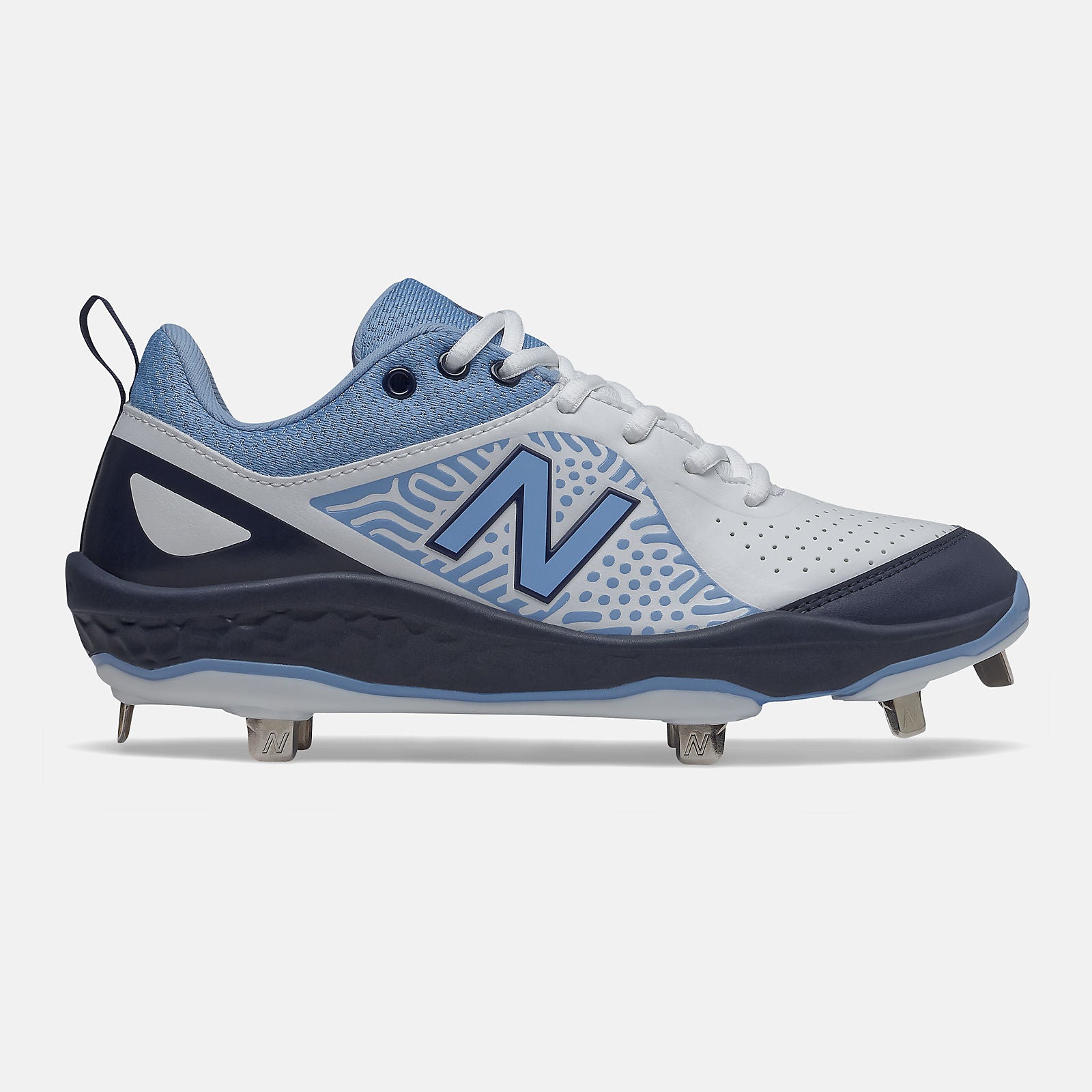 Navy/Team Carolina and White Fresh Foam Velo v2 New Balance Shoes
