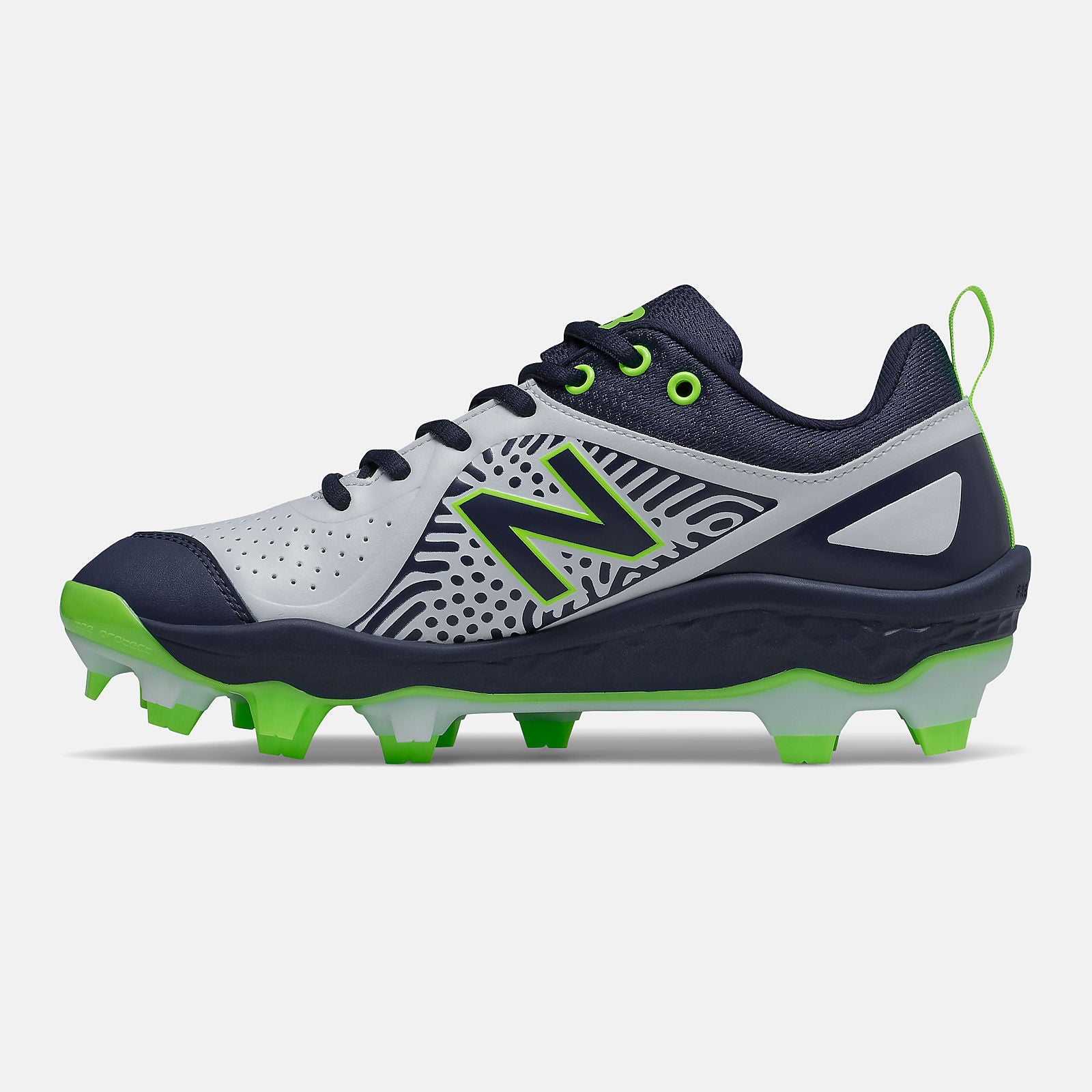 Team Navy/Lime Green and White Fresh Foam Velo v2 Molded New Balance Shoes