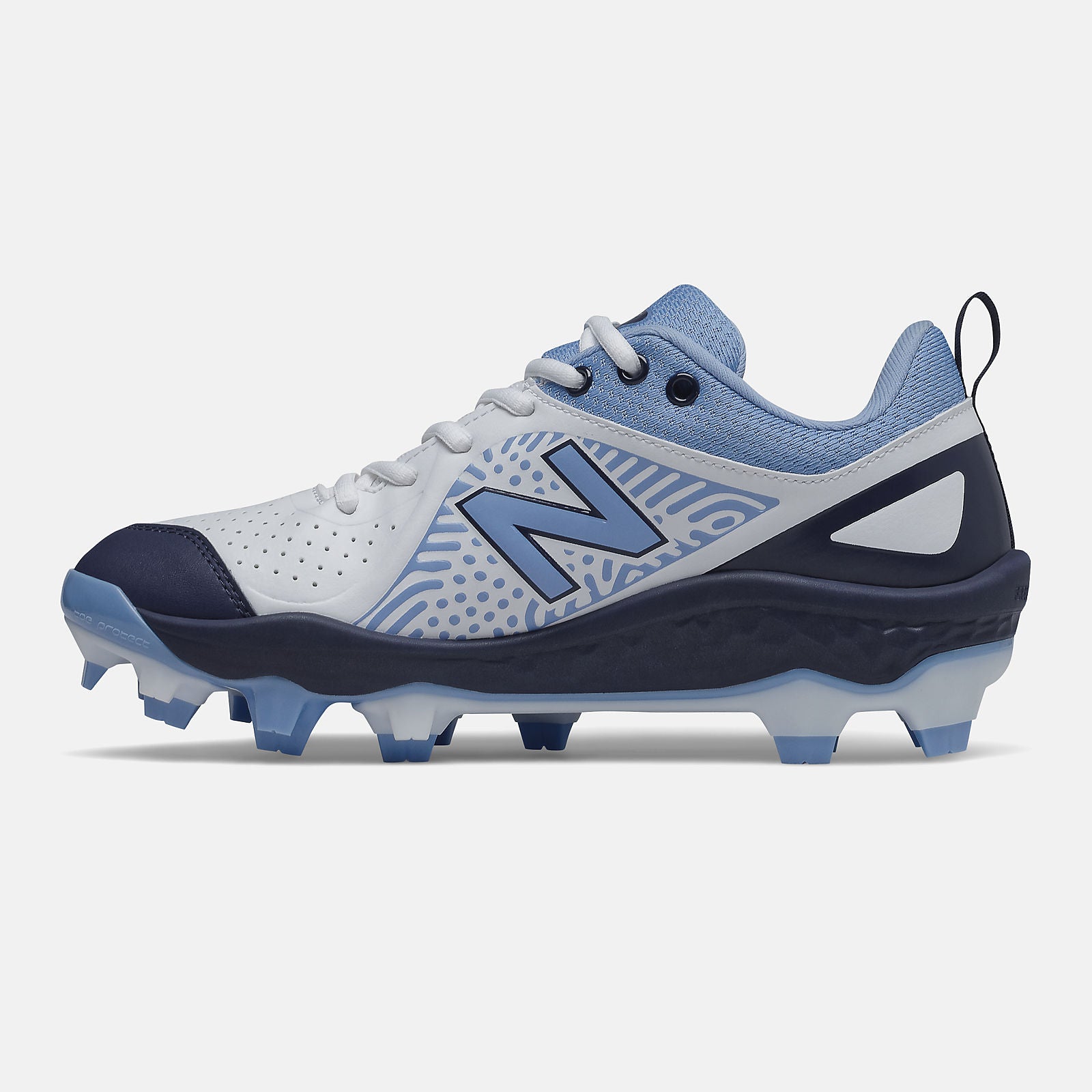 Navy/Team Carolina and White Fresh Foam Velo v2 Molded New Balance Shoes
