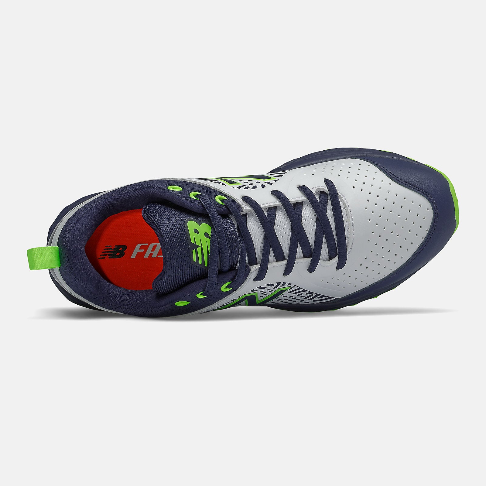 Team Navy/Lime Green and White Fresh Foam Velo v2 Turf New Balance Shoes