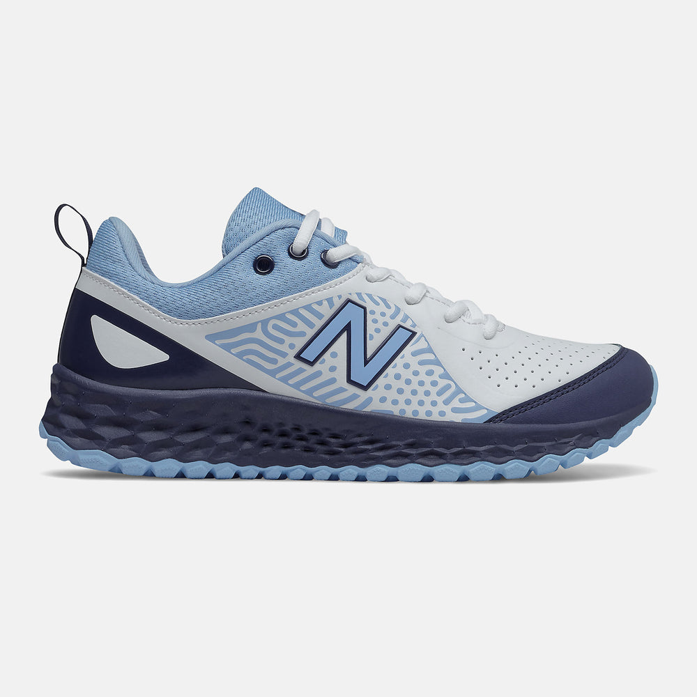 Navy/Team Carolina and White Fresh Foam Velo v2 Turf New Balance Shoes