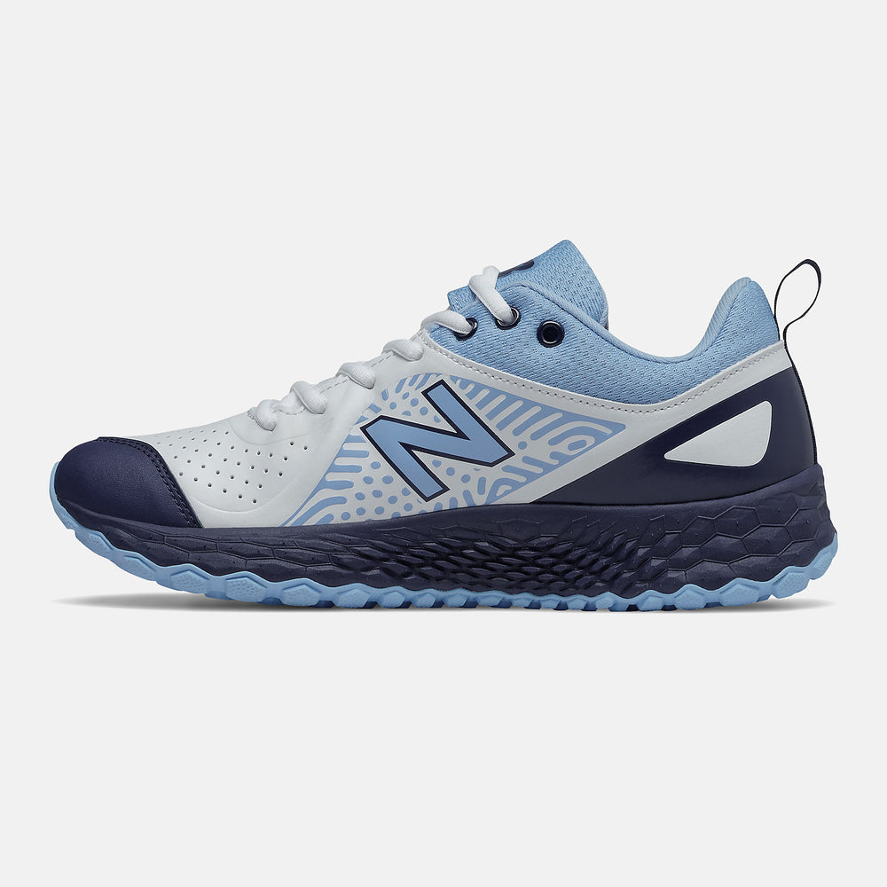 Navy/Team Carolina and White Fresh Foam Velo v2 Turf New Balance Shoes